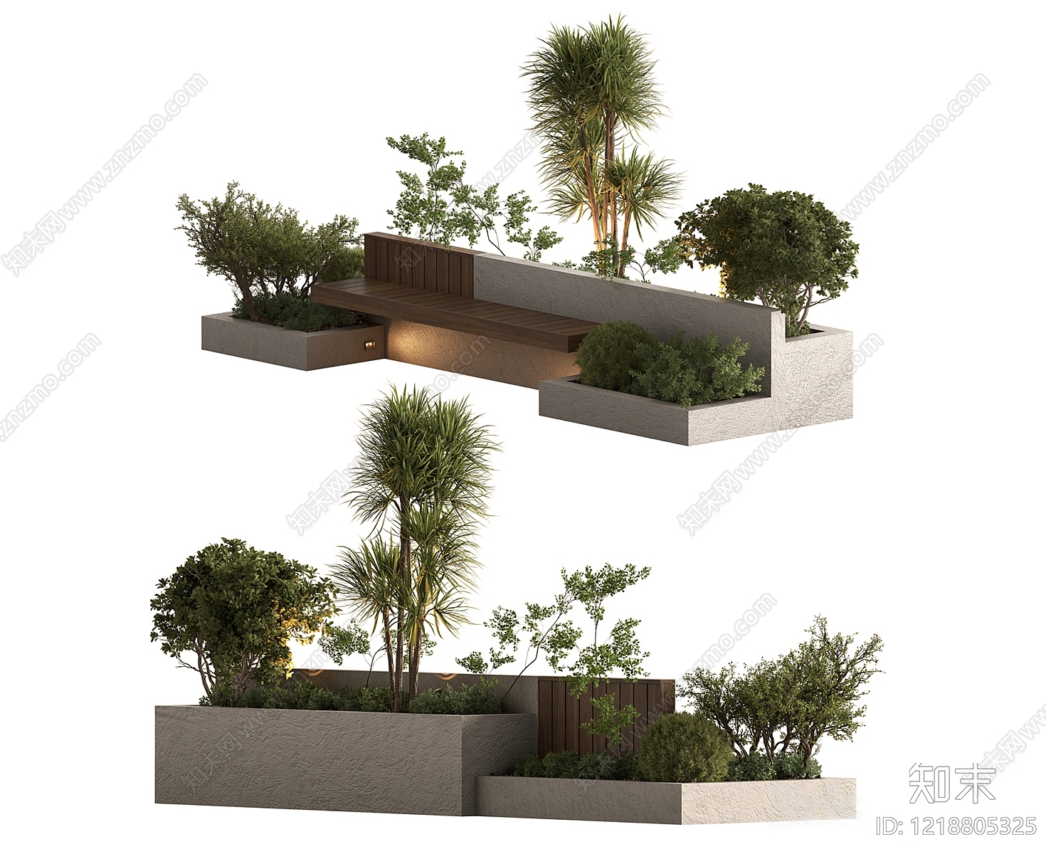 现代简约景观座椅3D模型下载【ID:1218805325】