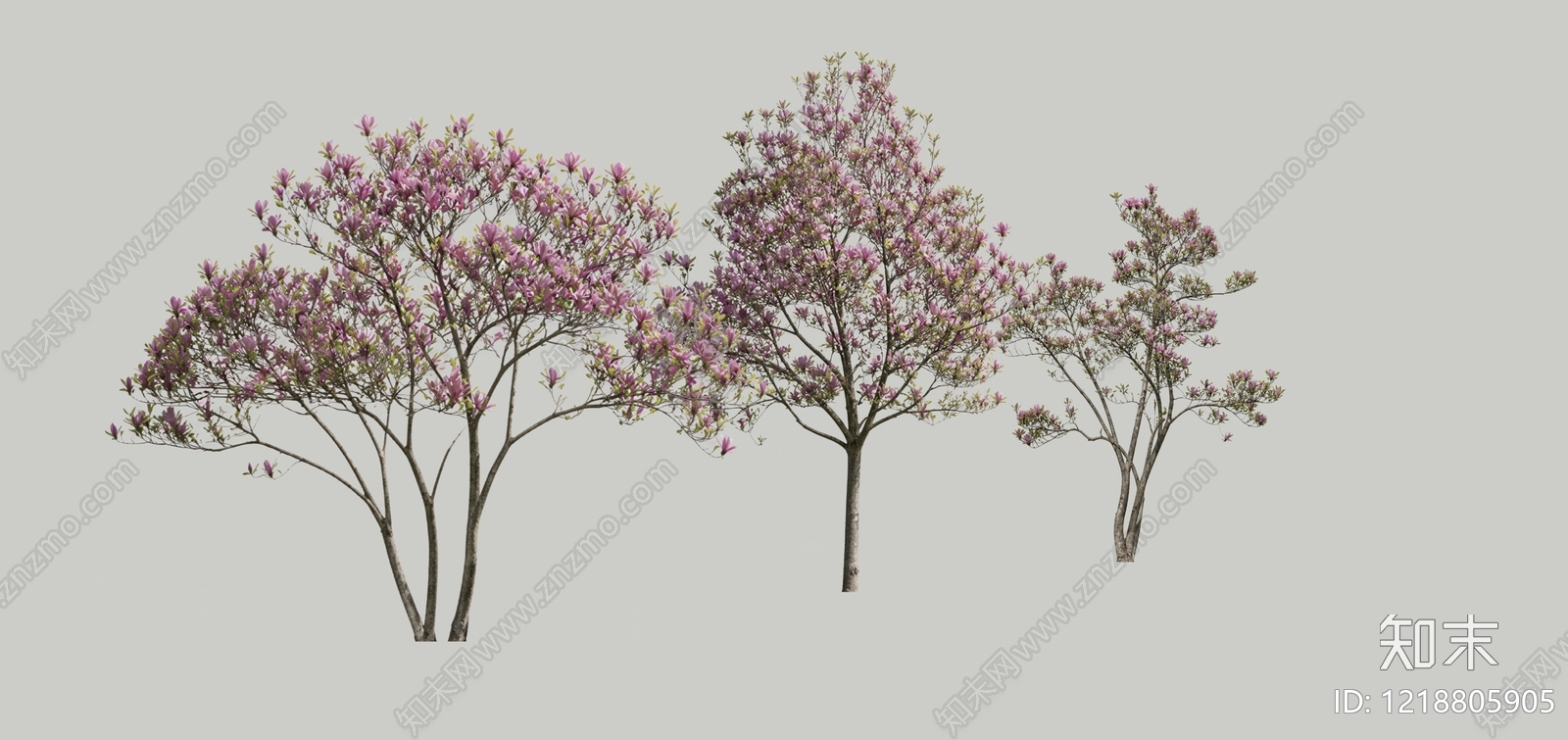 新中式景观乔木SU模型下载【ID:1218805905】