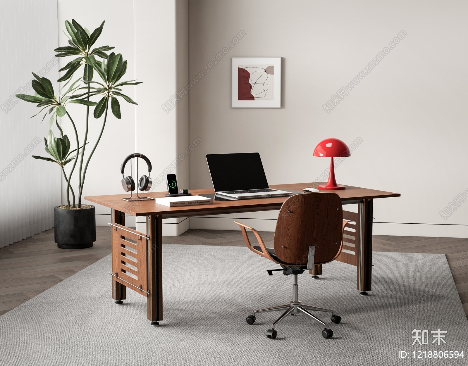 中古风书桌椅SU模型下载【ID:1218806594】