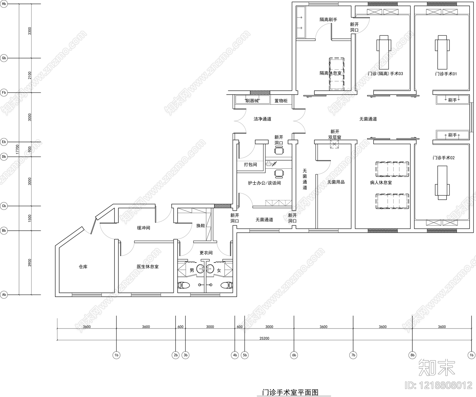 医院cad施工图下载【ID:1218808012】