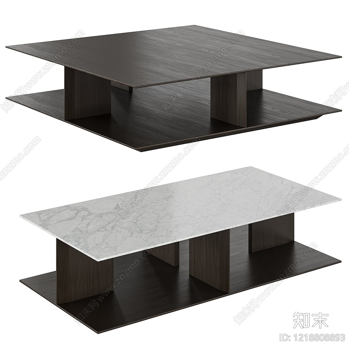 极简茶几3D模型下载【ID:1218808893】