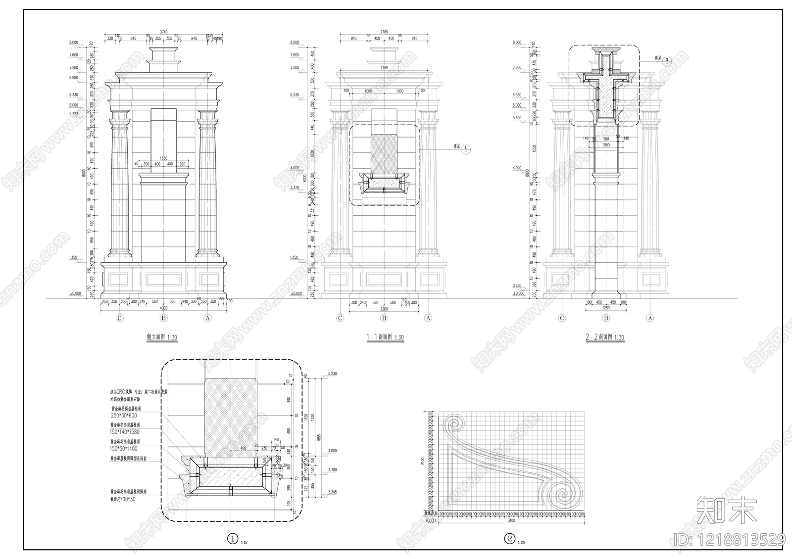 住宅楼建筑cad施工图下载【ID:1218813529】