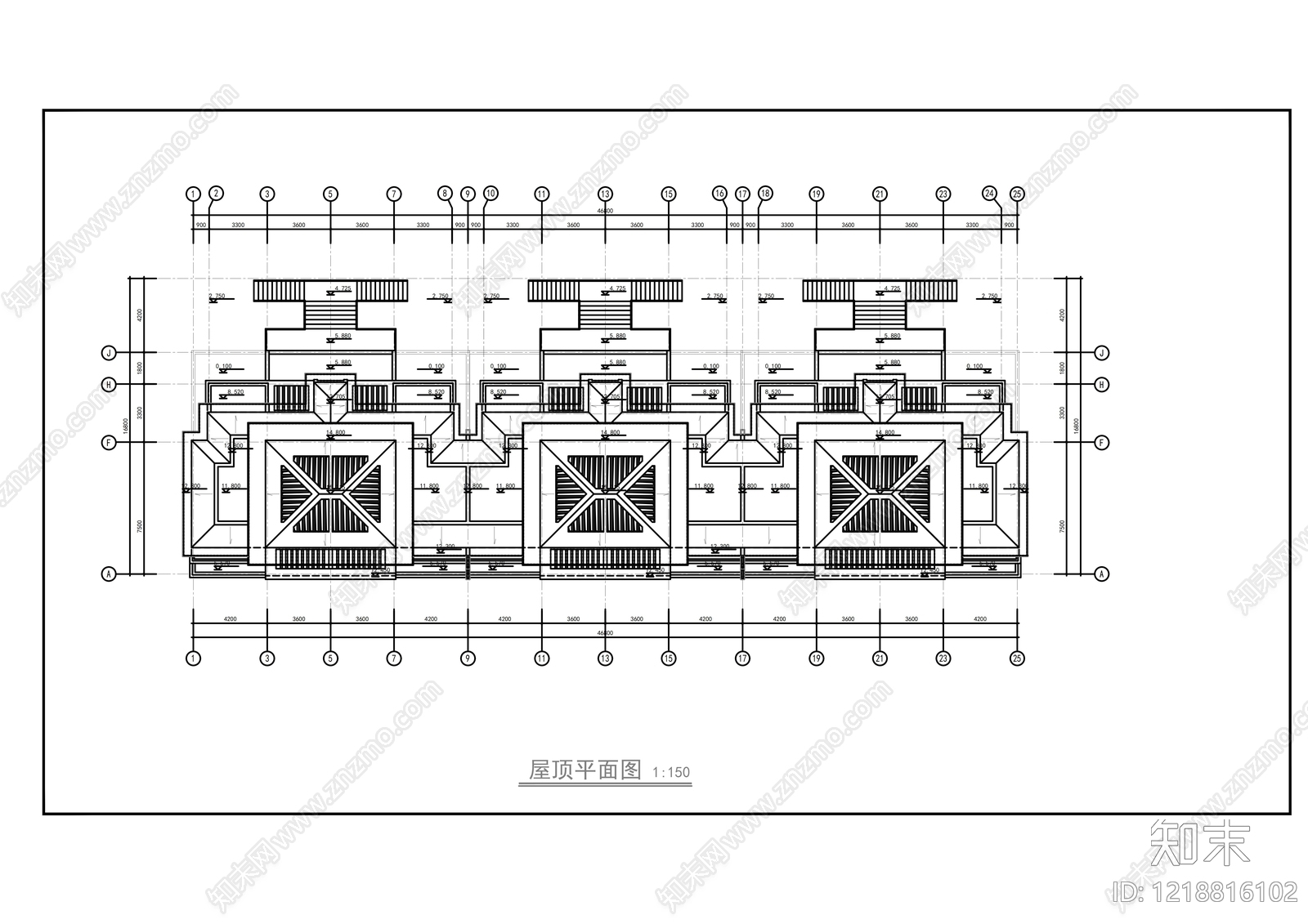 别墅建筑cad施工图下载【ID:1218816102】