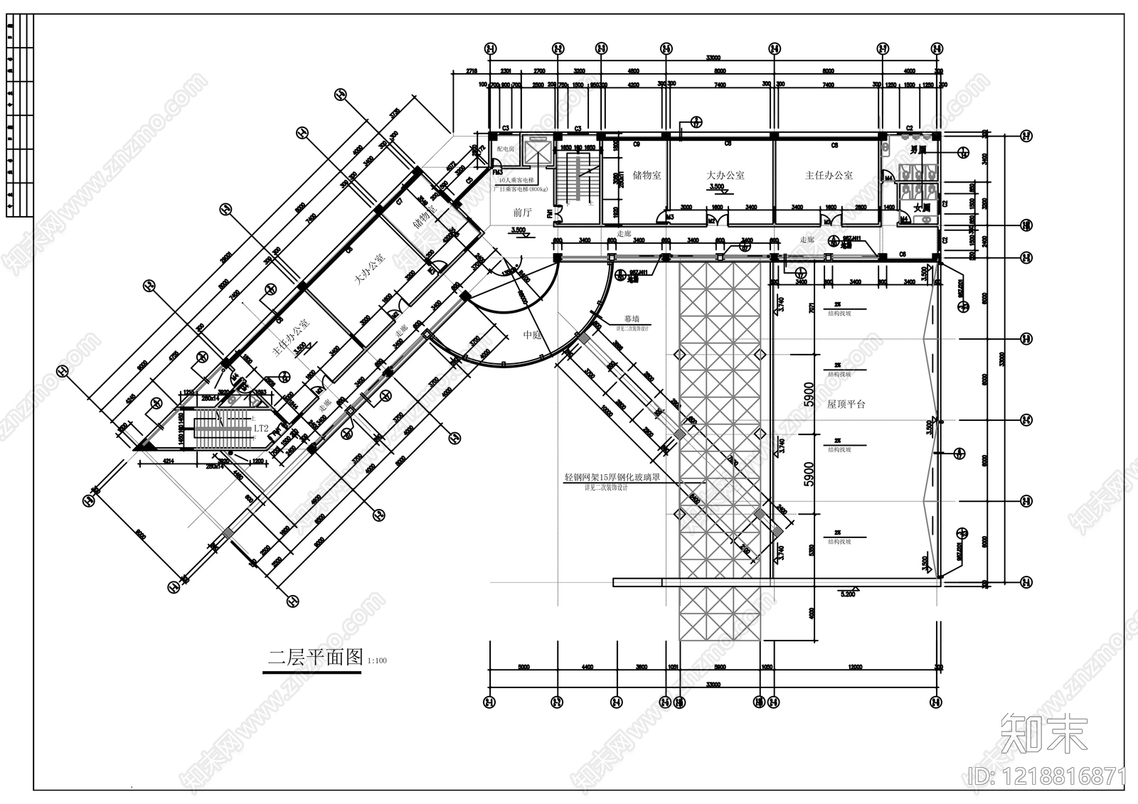 办公楼建筑CAD图纸