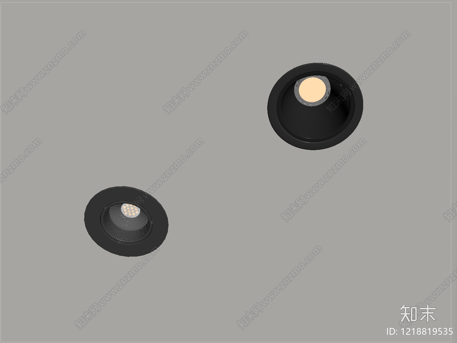现代简约筒灯射灯SU模型下载【ID:1218819535】