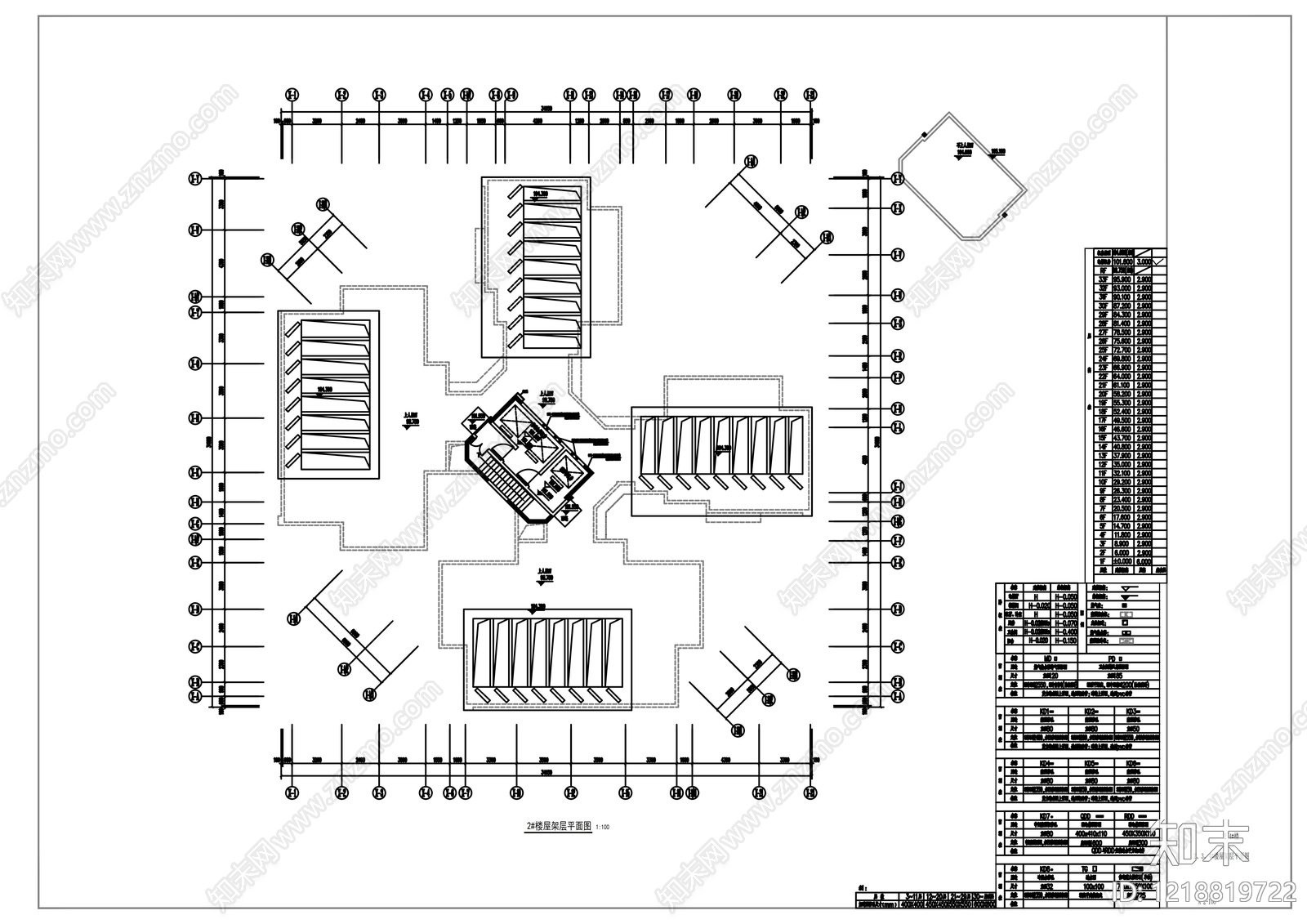 高层住宅cad施工图下载【ID:1218819722】