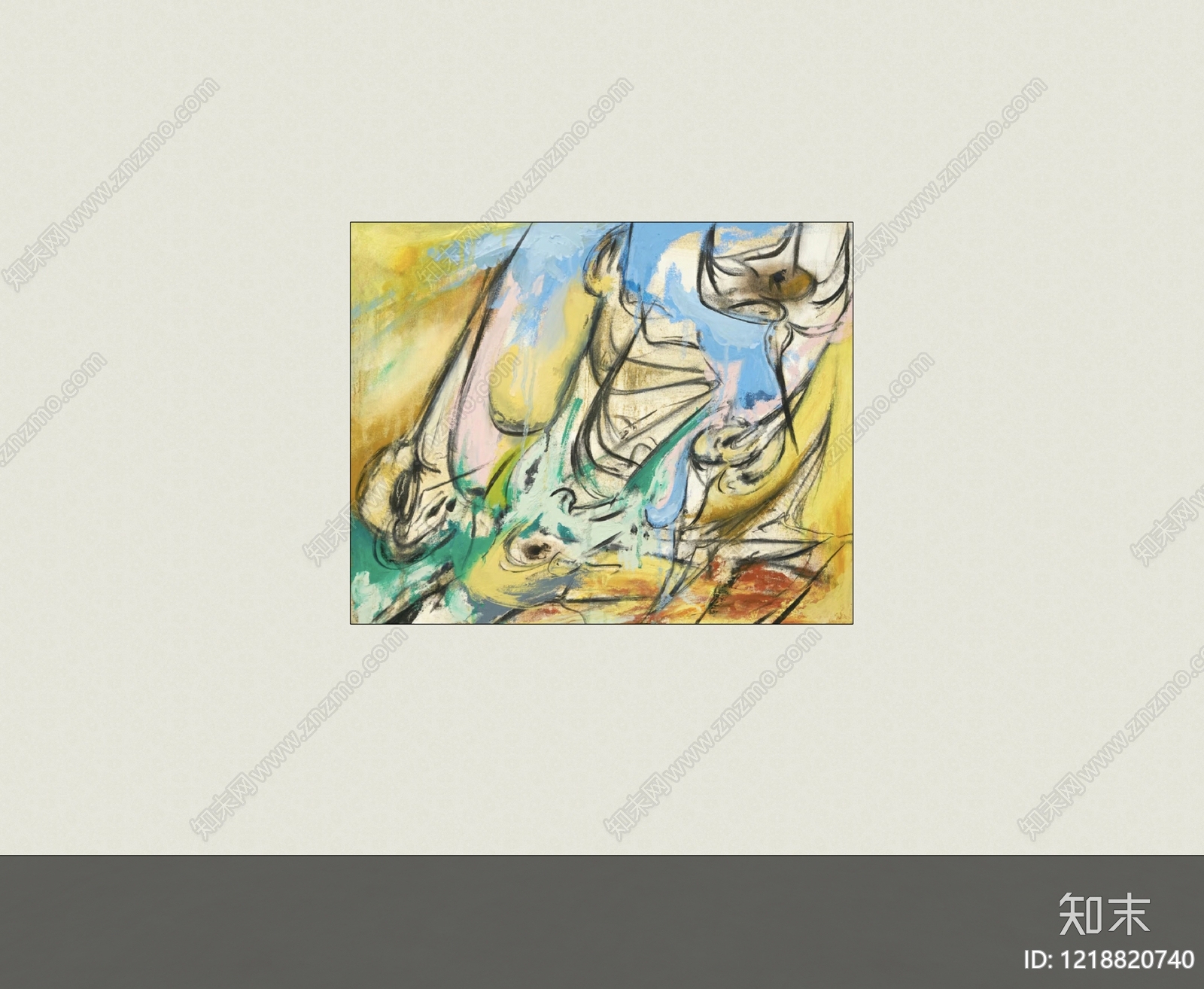 极简挂画SU模型下载【ID:1218820740】