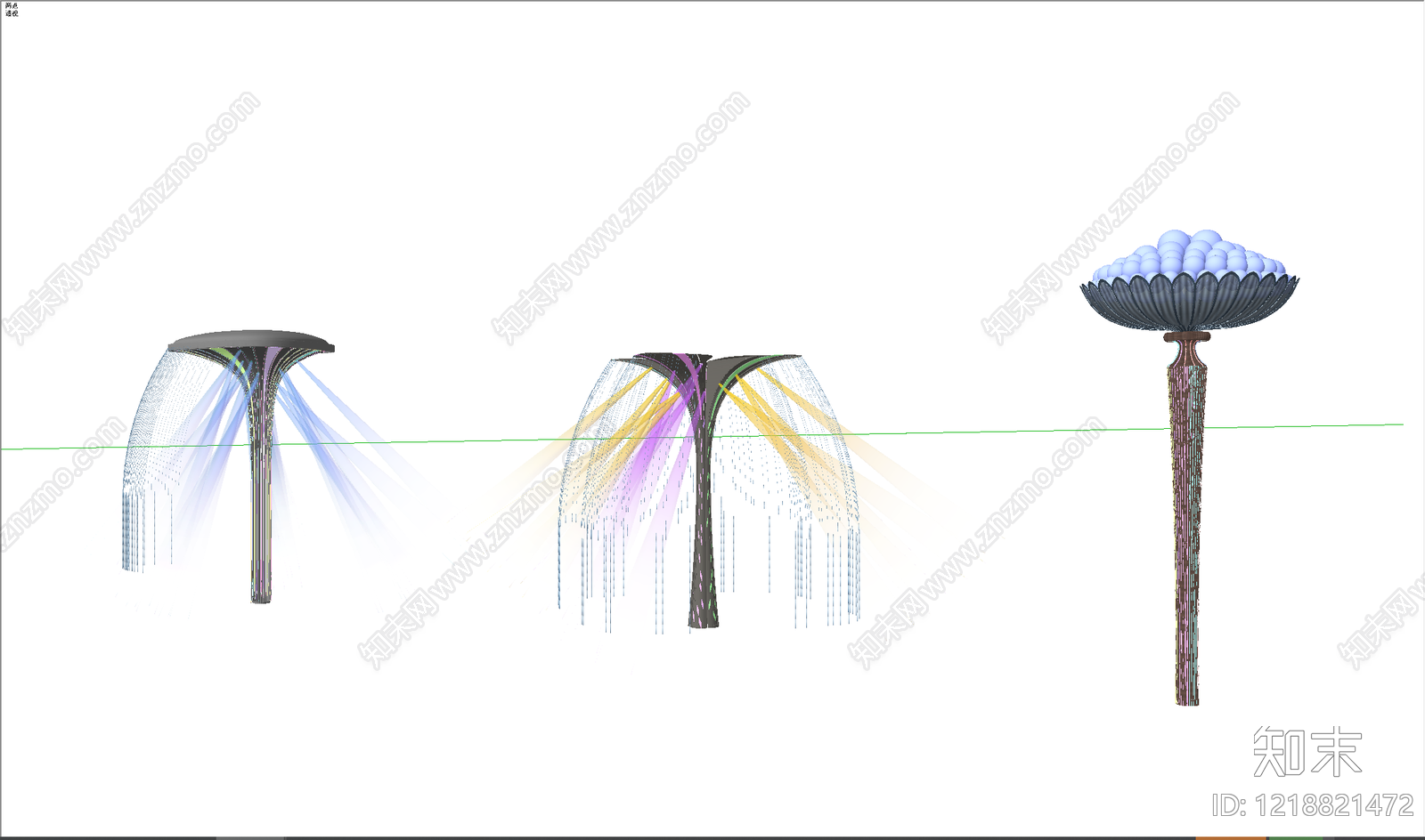 新中式景观灯SU模型下载【ID:1218821472】