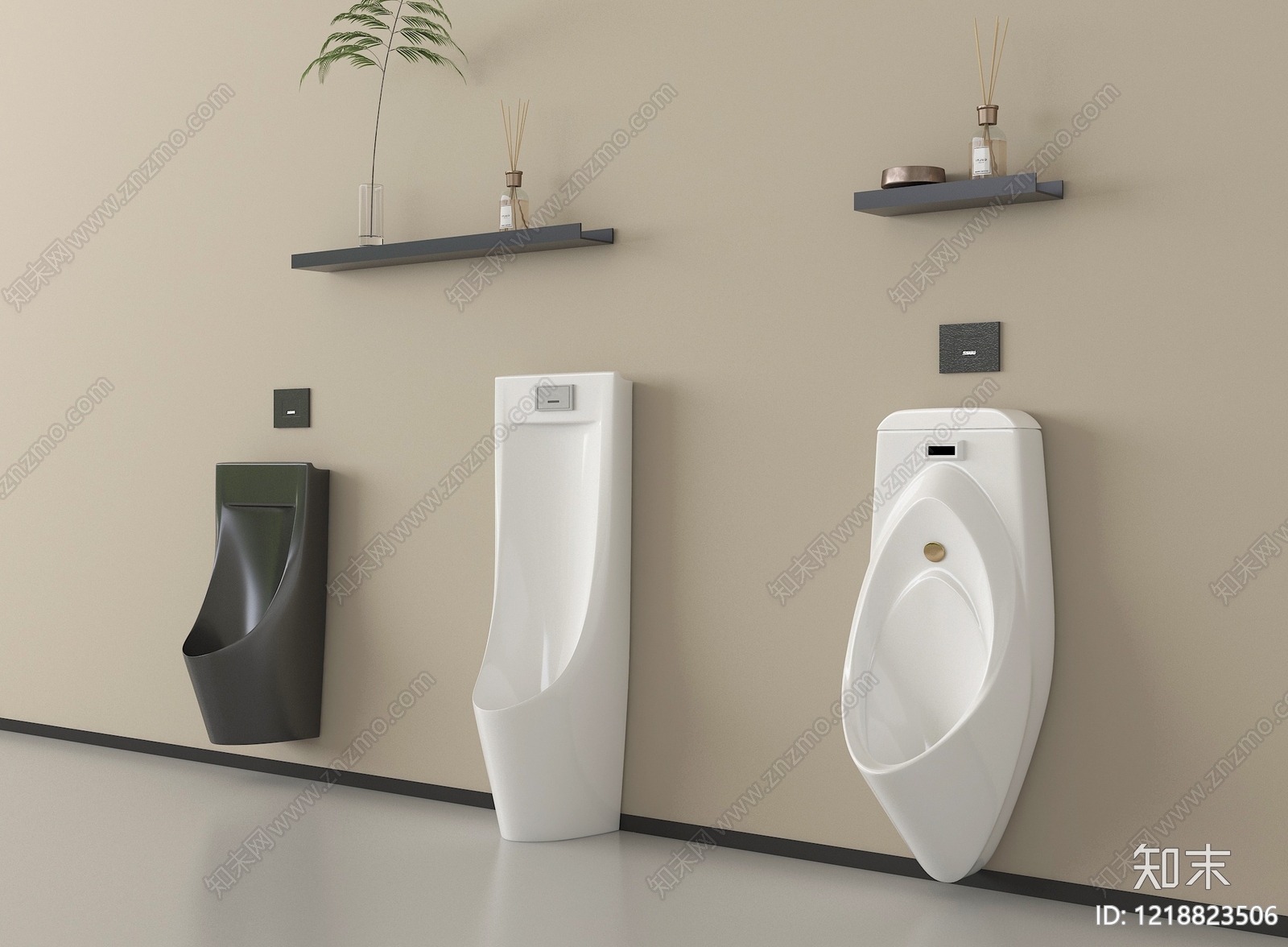 现代简约马桶3D模型下载【ID:1218823506】