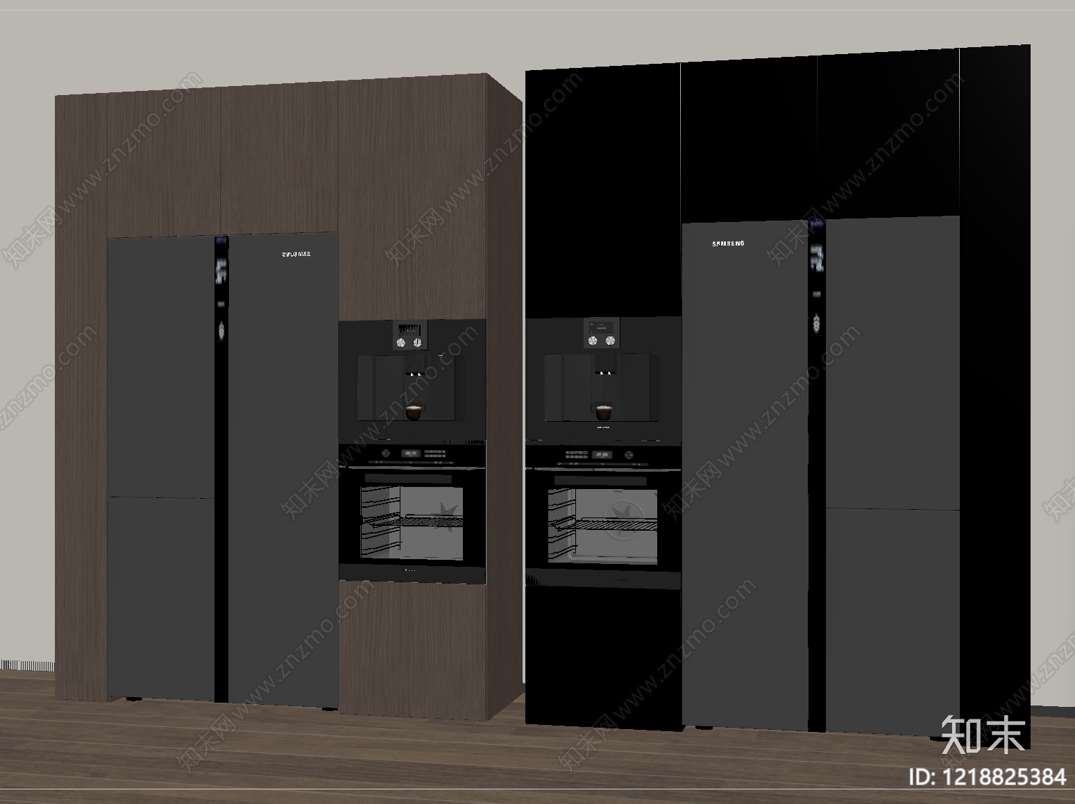 现代简约橱柜SU模型下载【ID:1218825384】