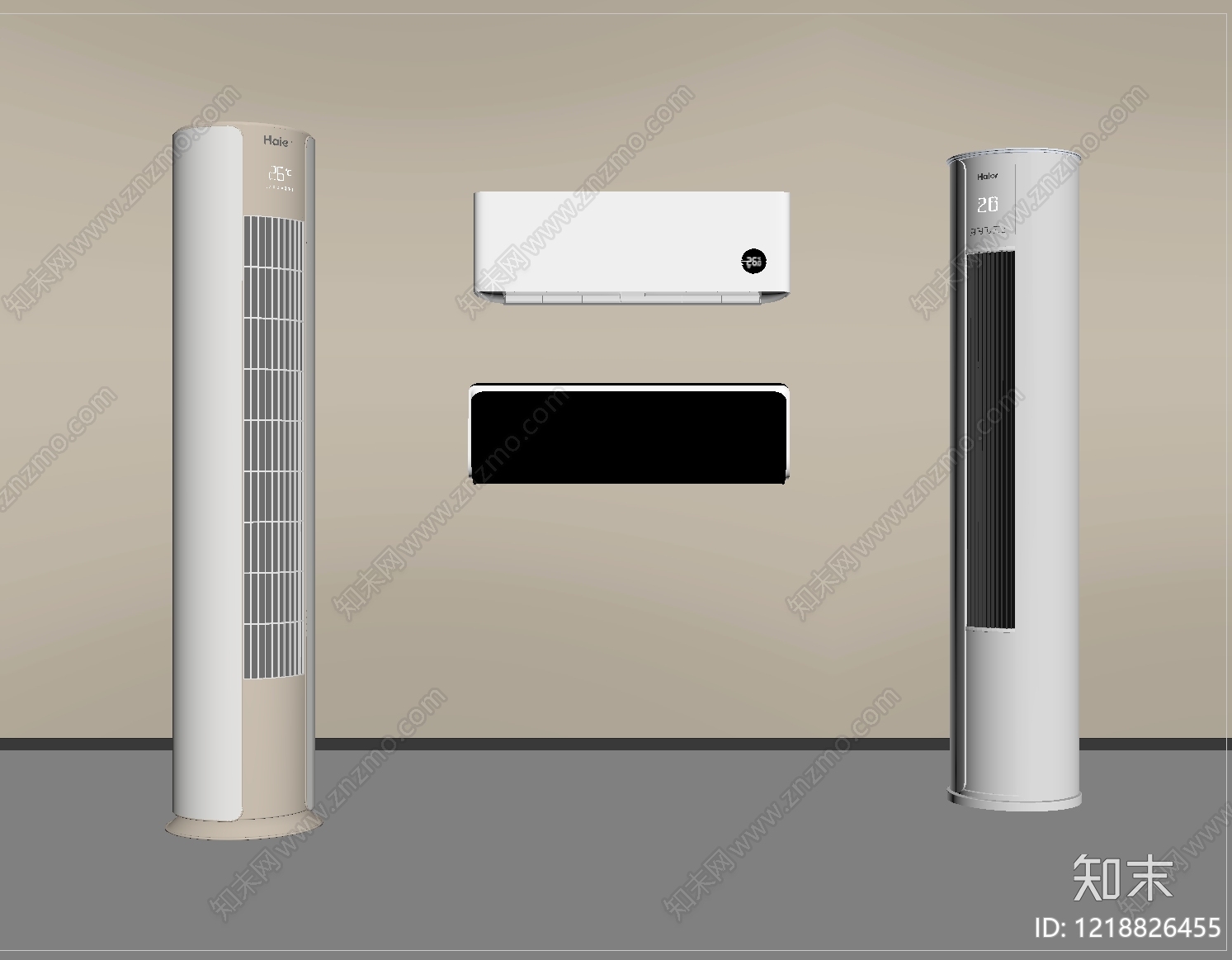 现代简约空调SU模型下载【ID:1218826455】