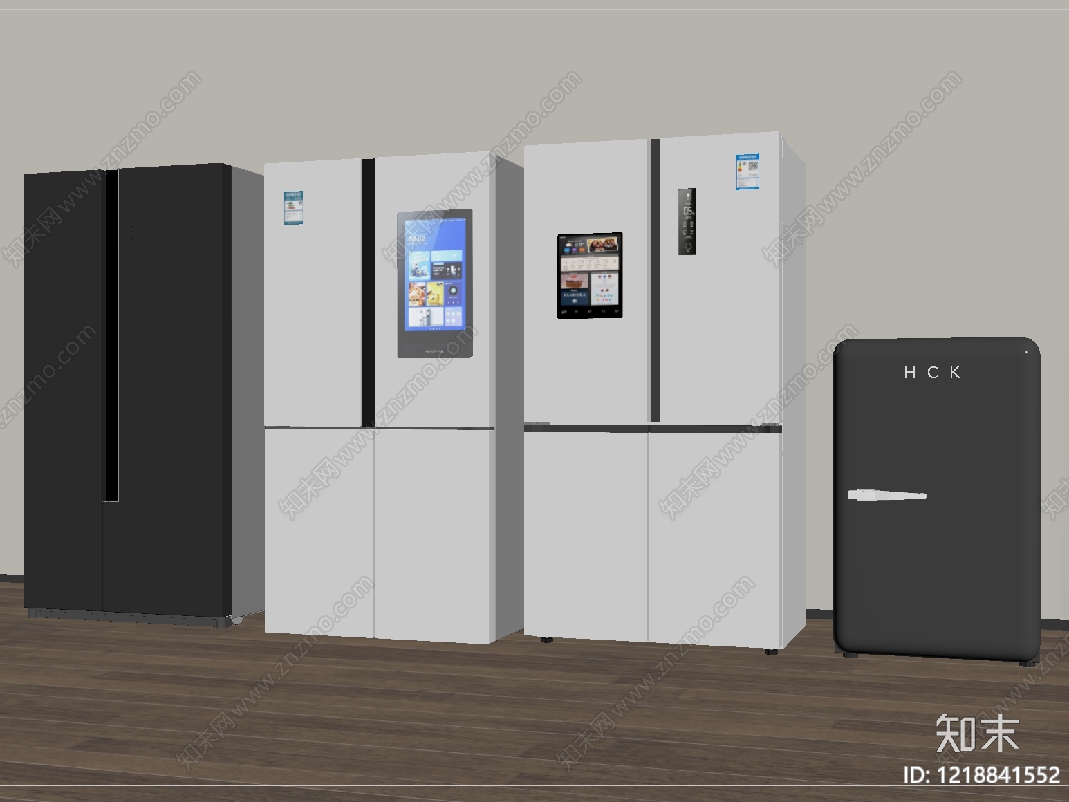 现代简约冰箱SU模型下载【ID:1218841552】
