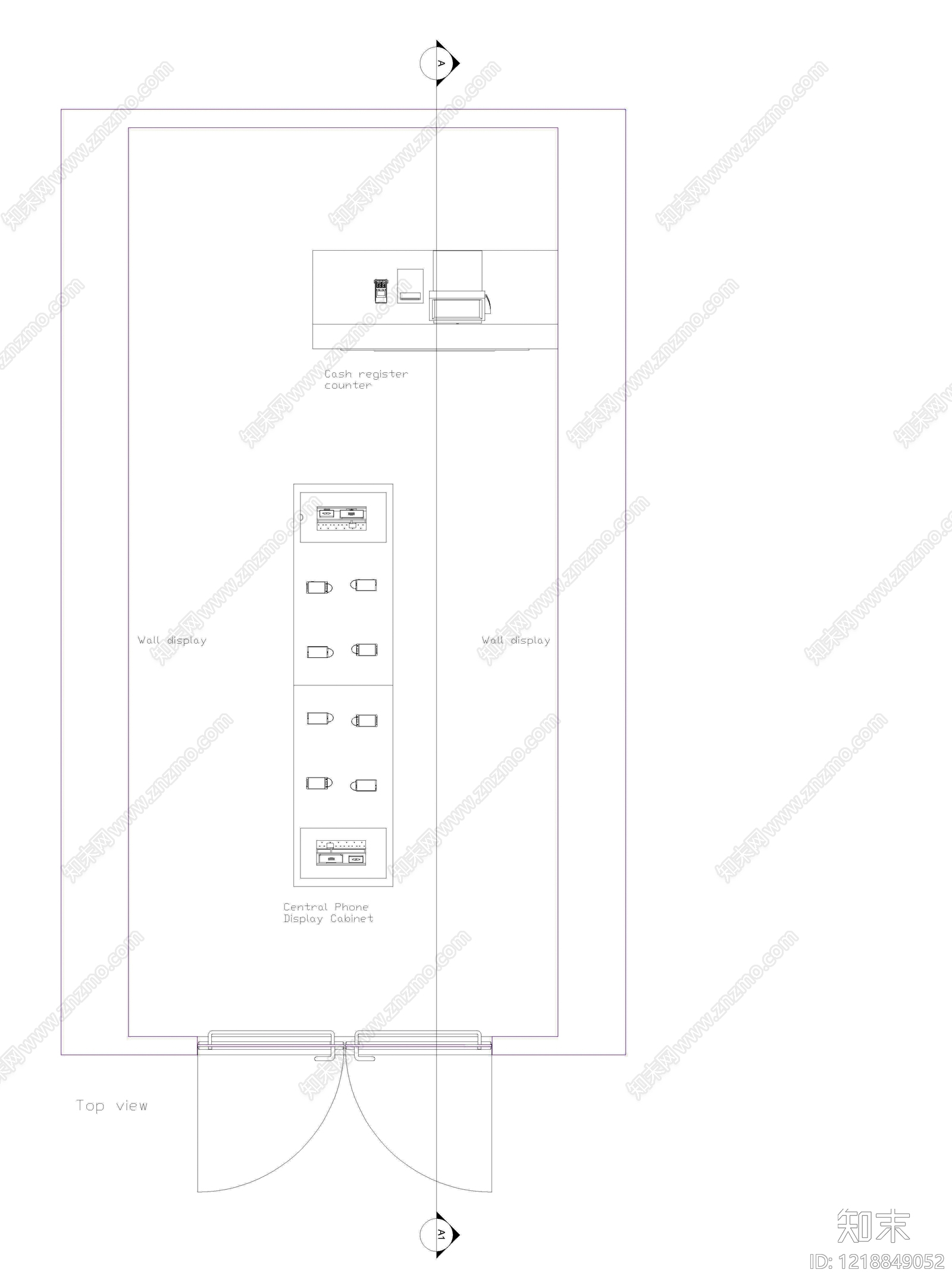 其他商业空间cad施工图下载【ID:1218849052】
