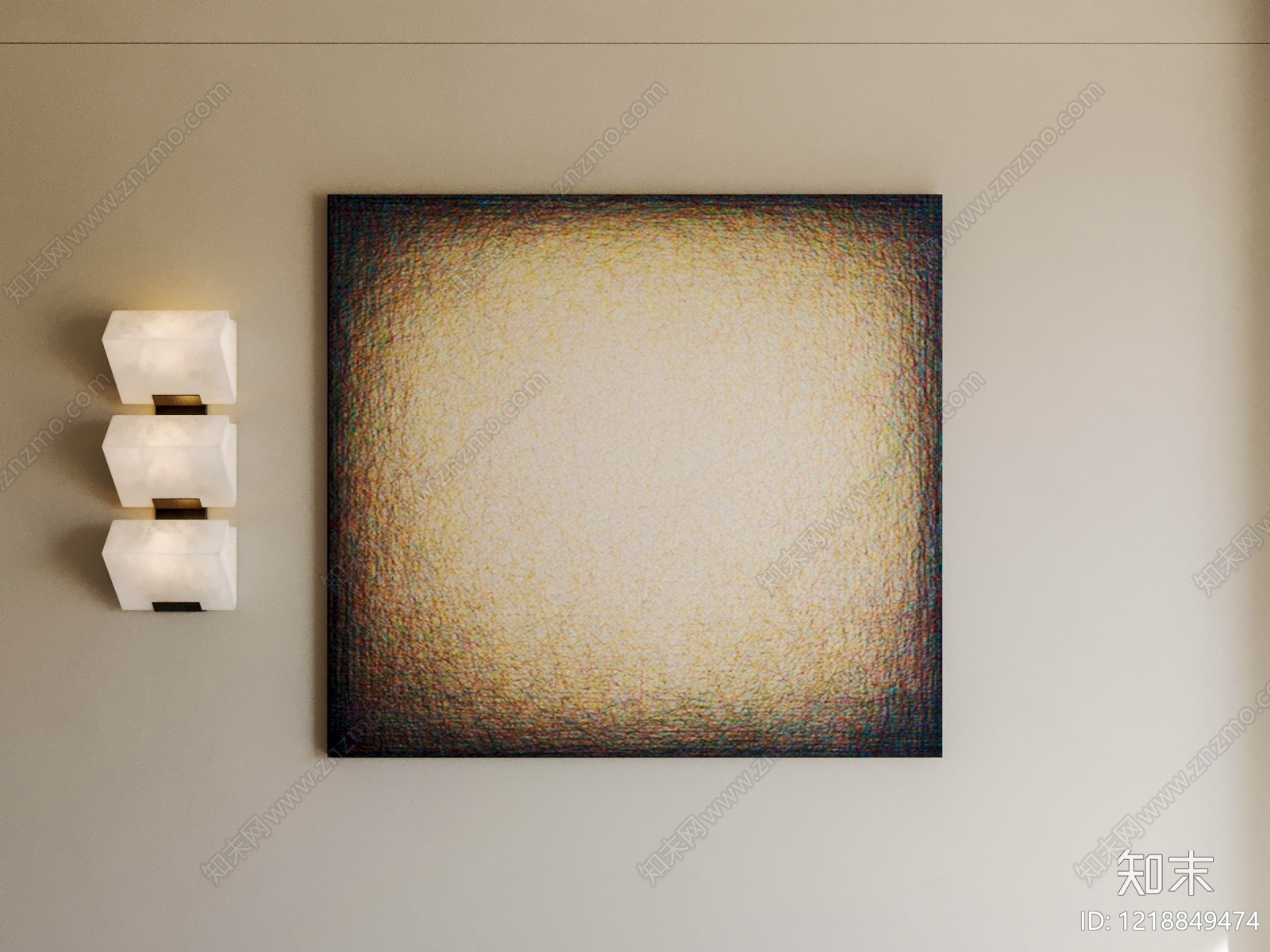 极简挂画SU模型下载【ID:1218849474】