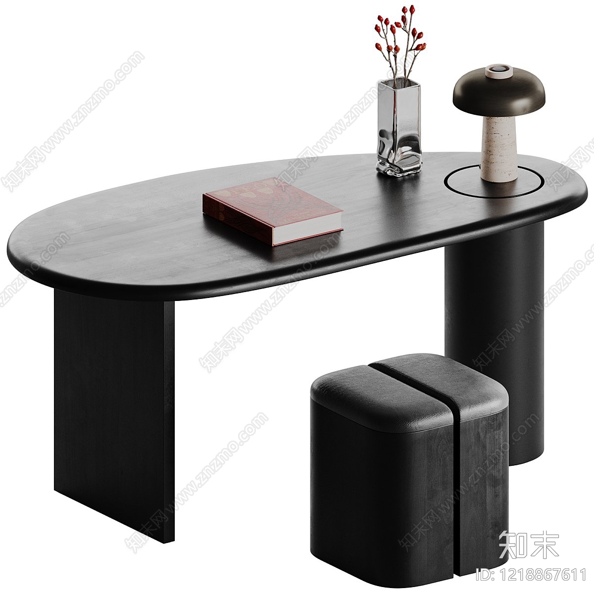 极简主义书桌3D模型下载【ID:1218867611】