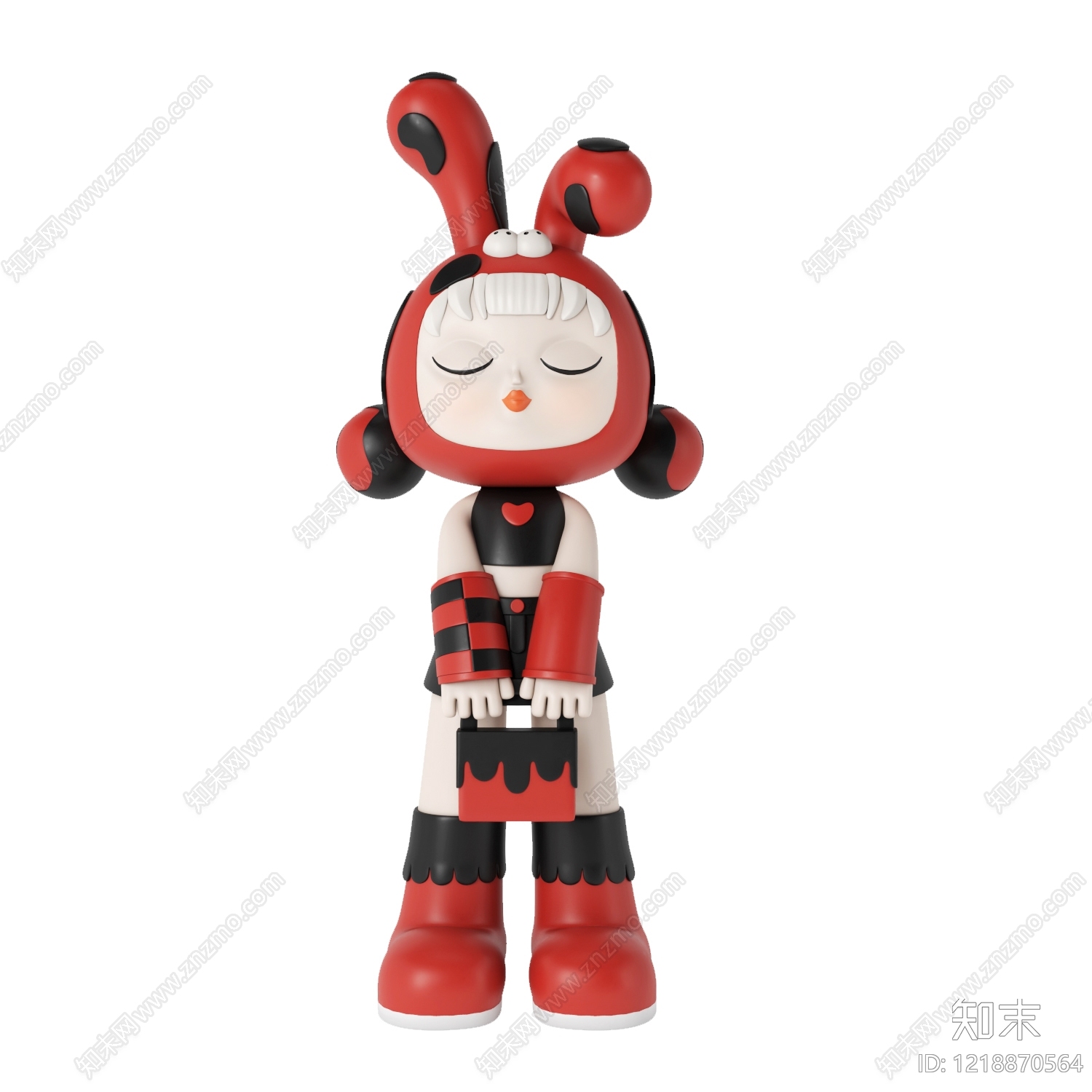 潮玩艺术风格雕塑摆件3D模型下载【ID:1218870564】