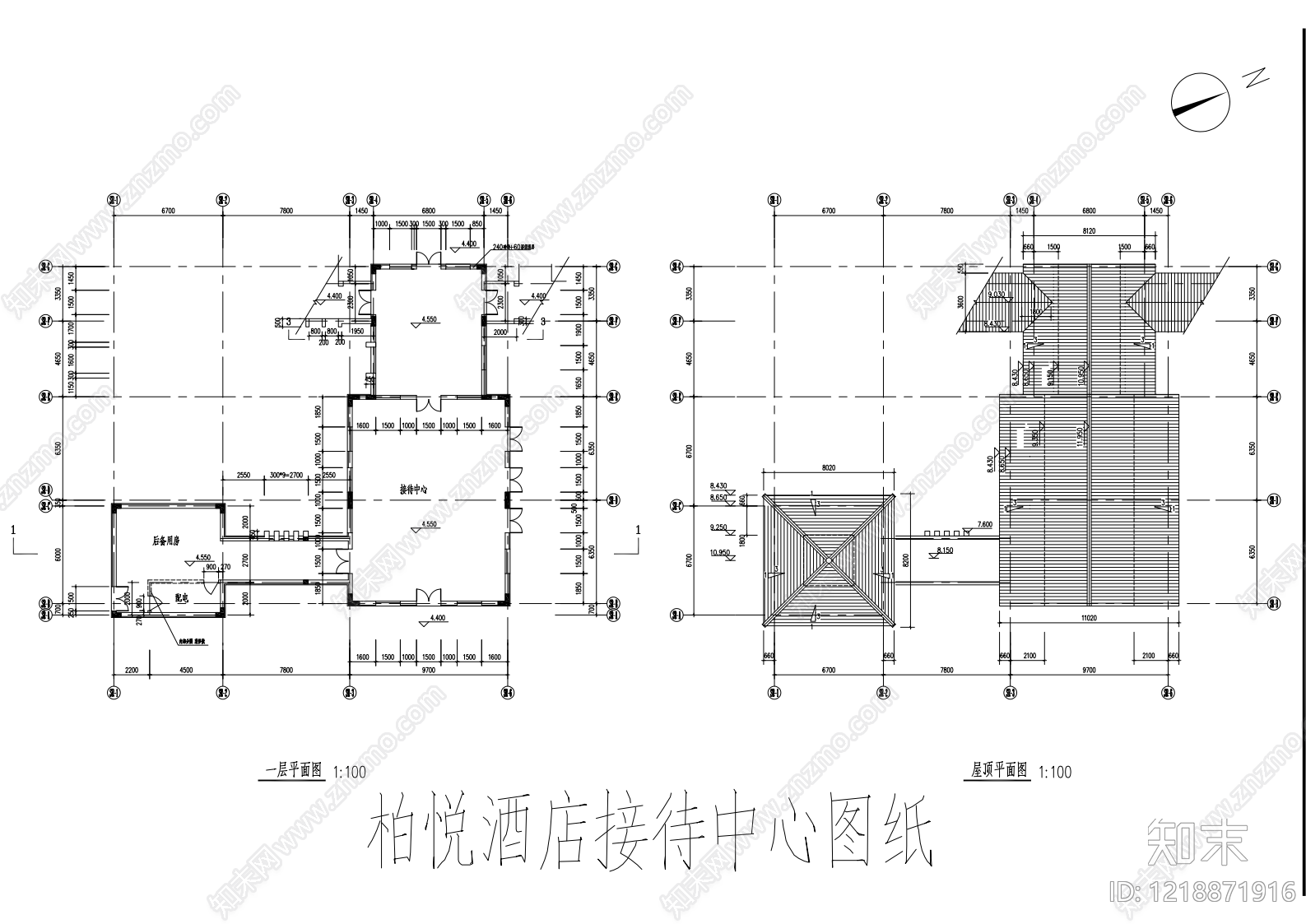 酒店大堂cad施工图下载【ID:1218871916】