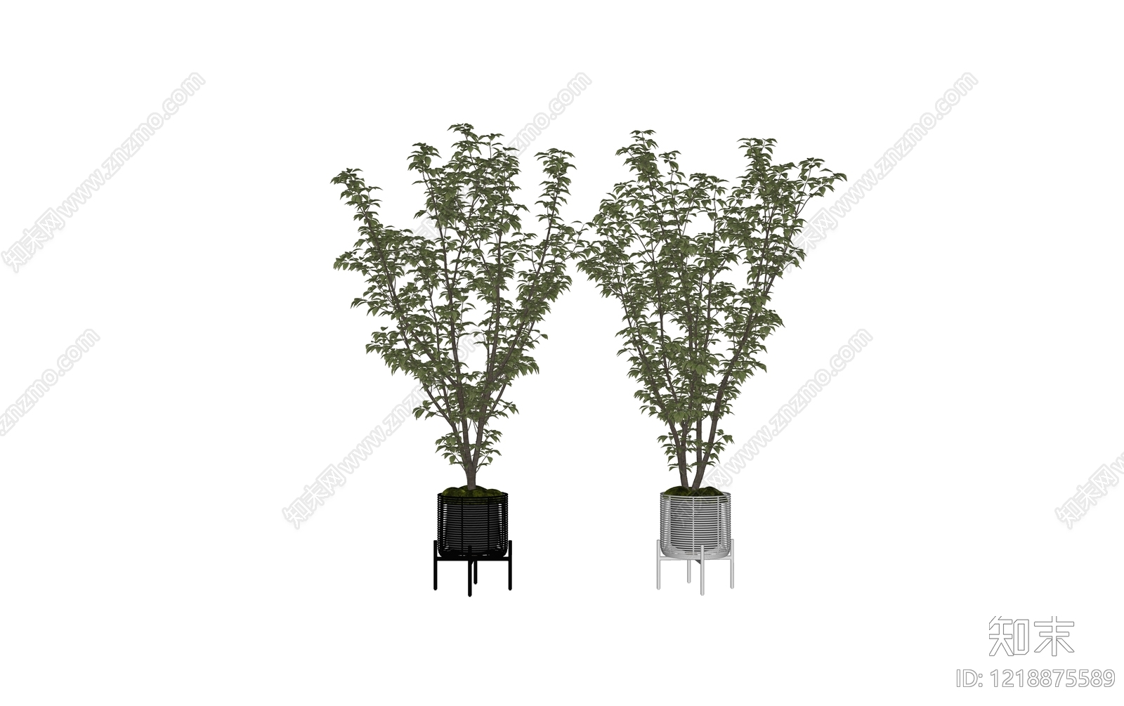 现代简约盆栽SU模型下载【ID:1218875589】