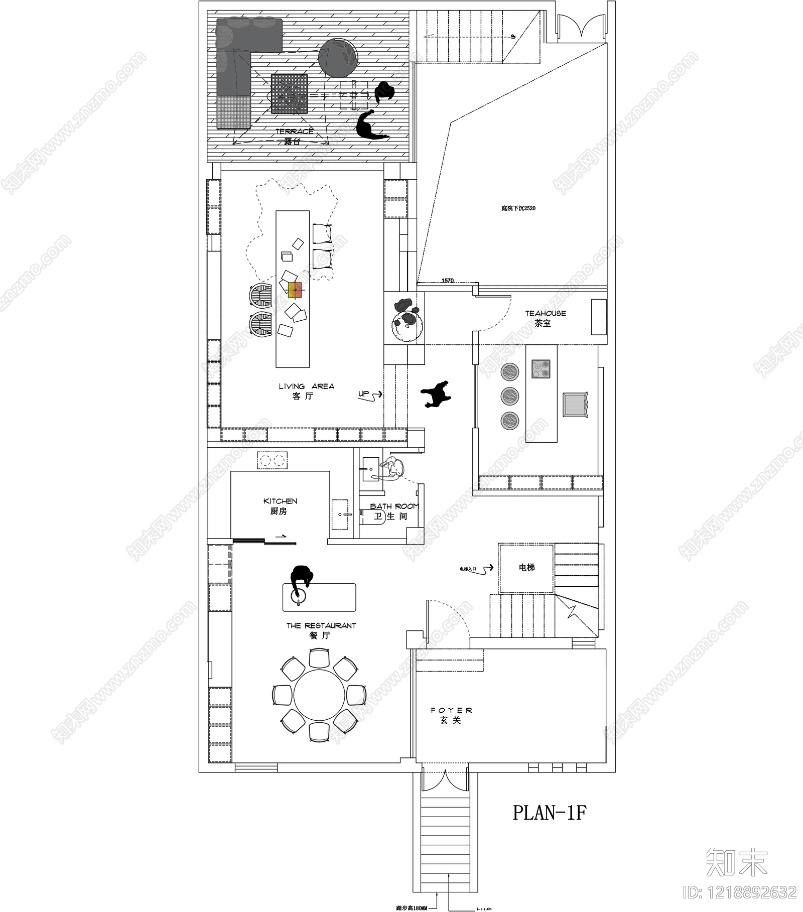 别墅cad施工图下载【ID:1218892632】