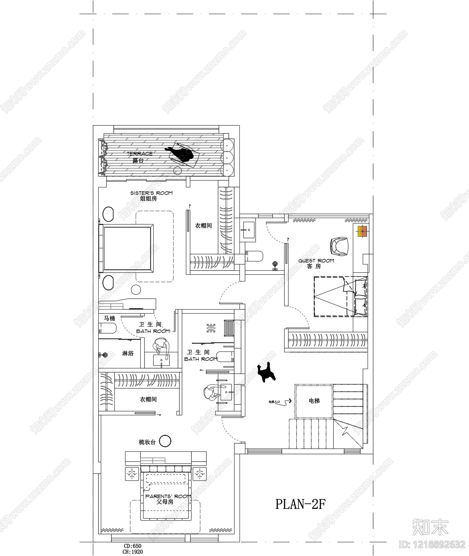 别墅cad施工图下载【ID:1218892632】