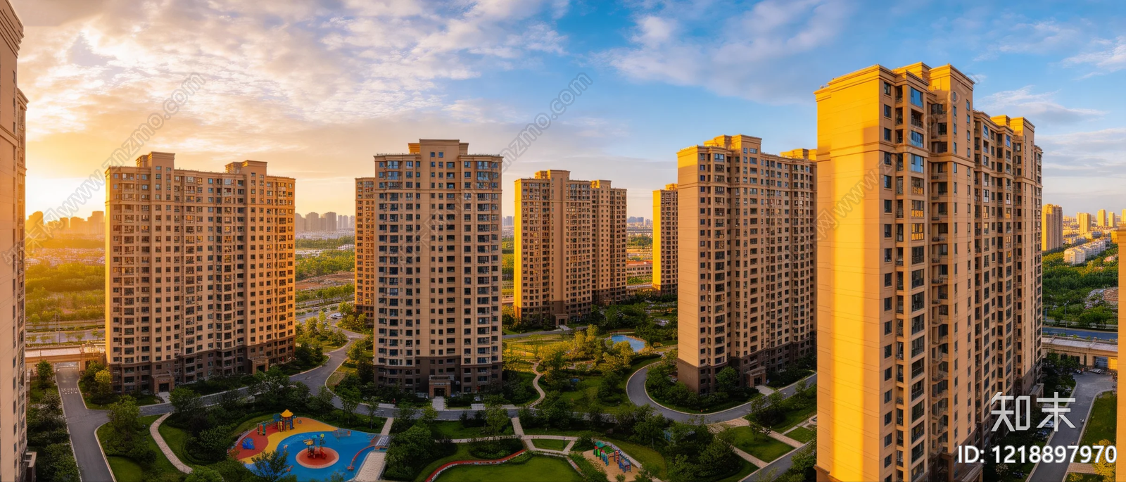 现代小区HDR贴图下载【ID:1218897970】