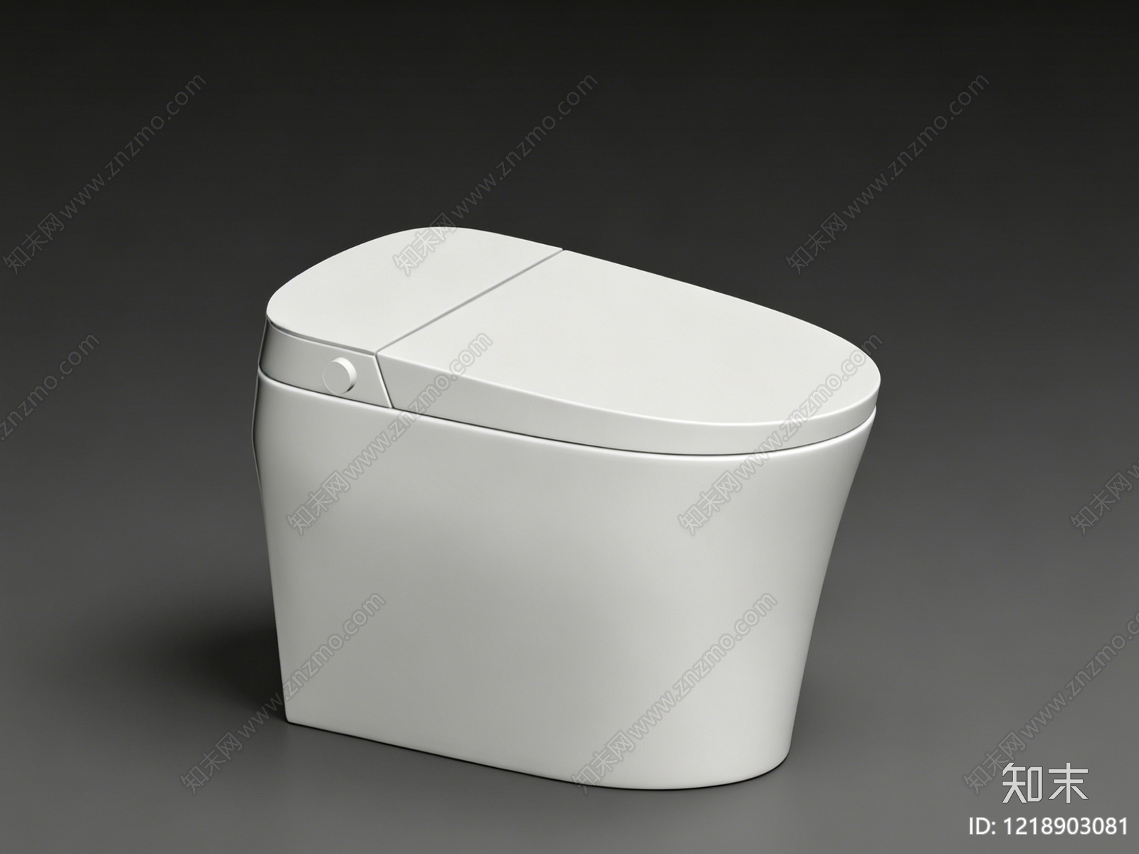 极简马桶3D模型下载【ID:1218903081】