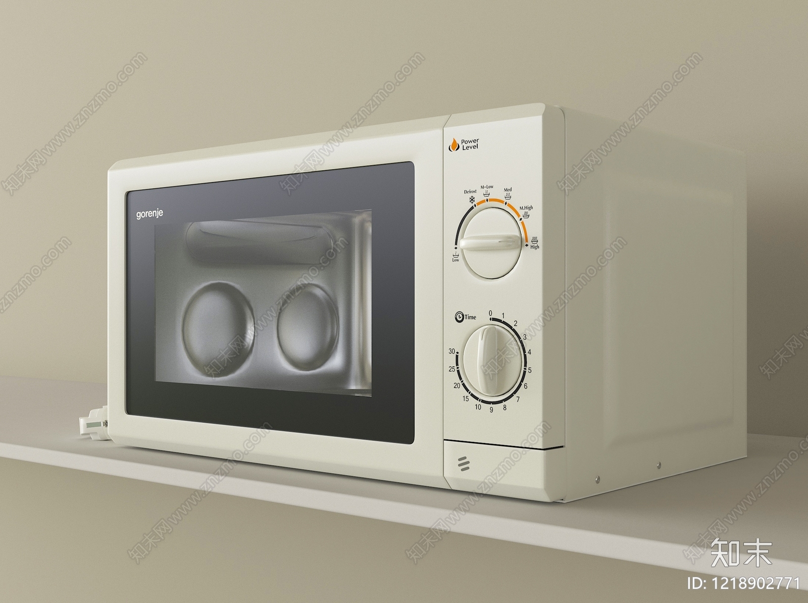 奶油风厨房用品3D模型下载【ID:1218902771】