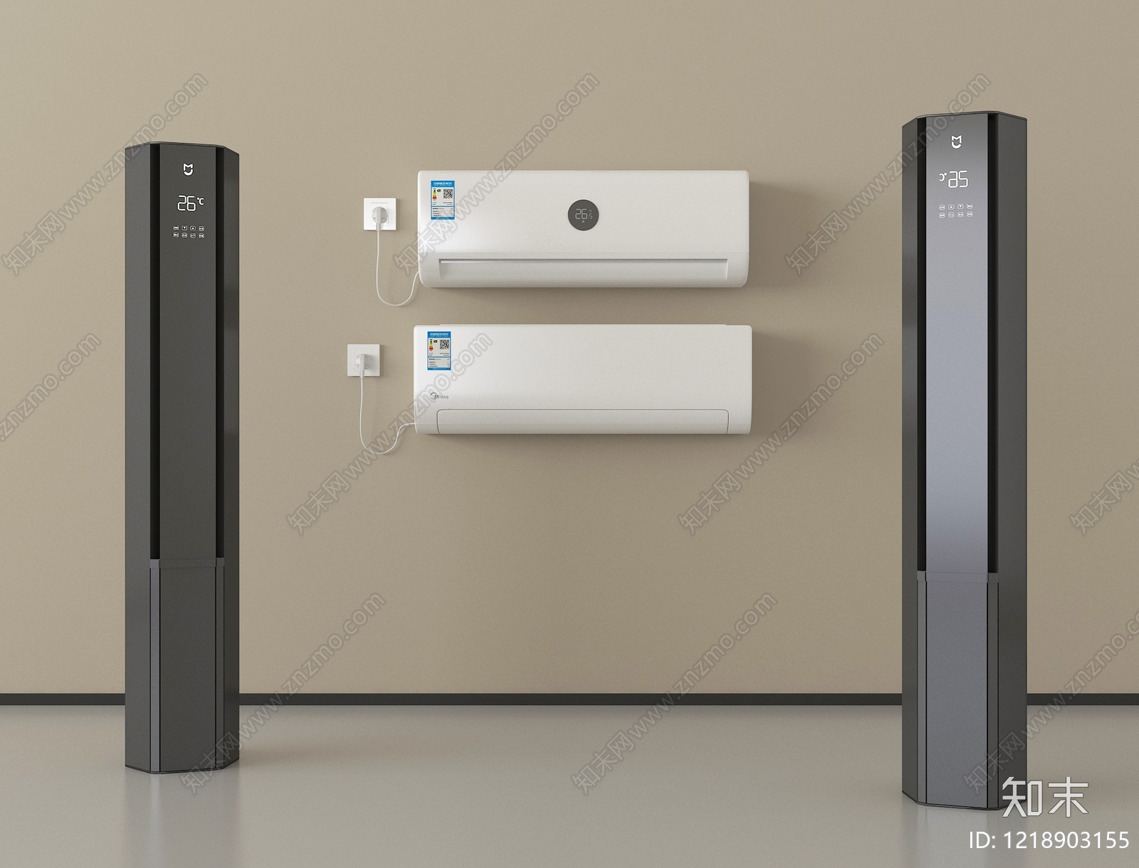 现代简约家用电器组合SU模型下载【ID:1218903155】