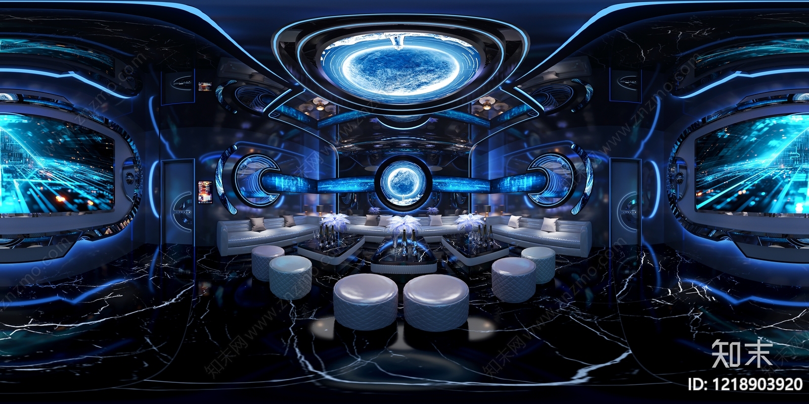 赛博朋克KTV3D模型下载【ID:1218903920】