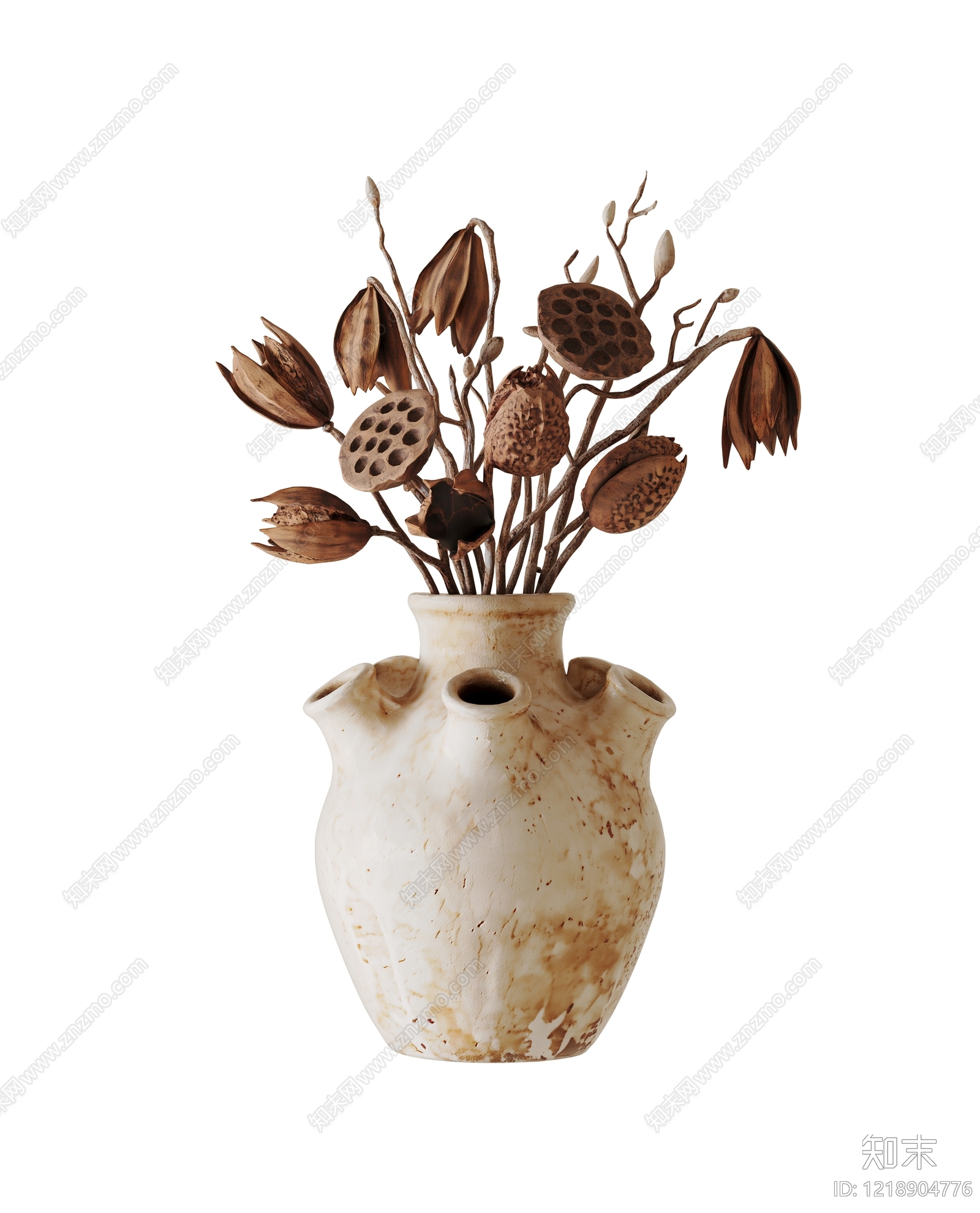 侘寂花艺SU模型下载【ID:1218904776】