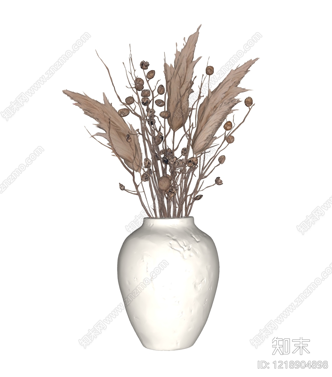 侘寂花艺SU模型下载【ID:1218904898】