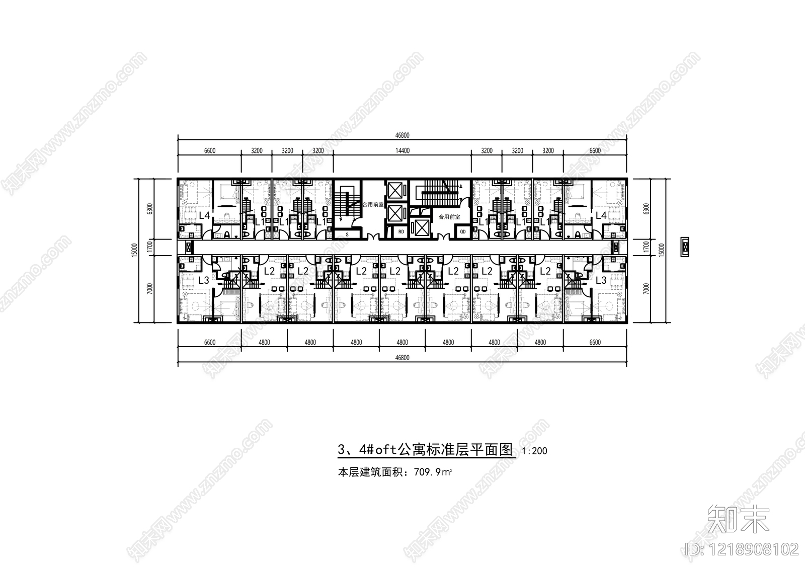 其他居住建筑cad施工图下载【ID:1218908102】