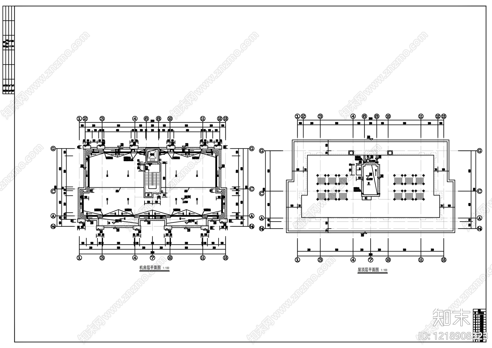 住宅楼建筑cad施工图下载【ID:1218908323】