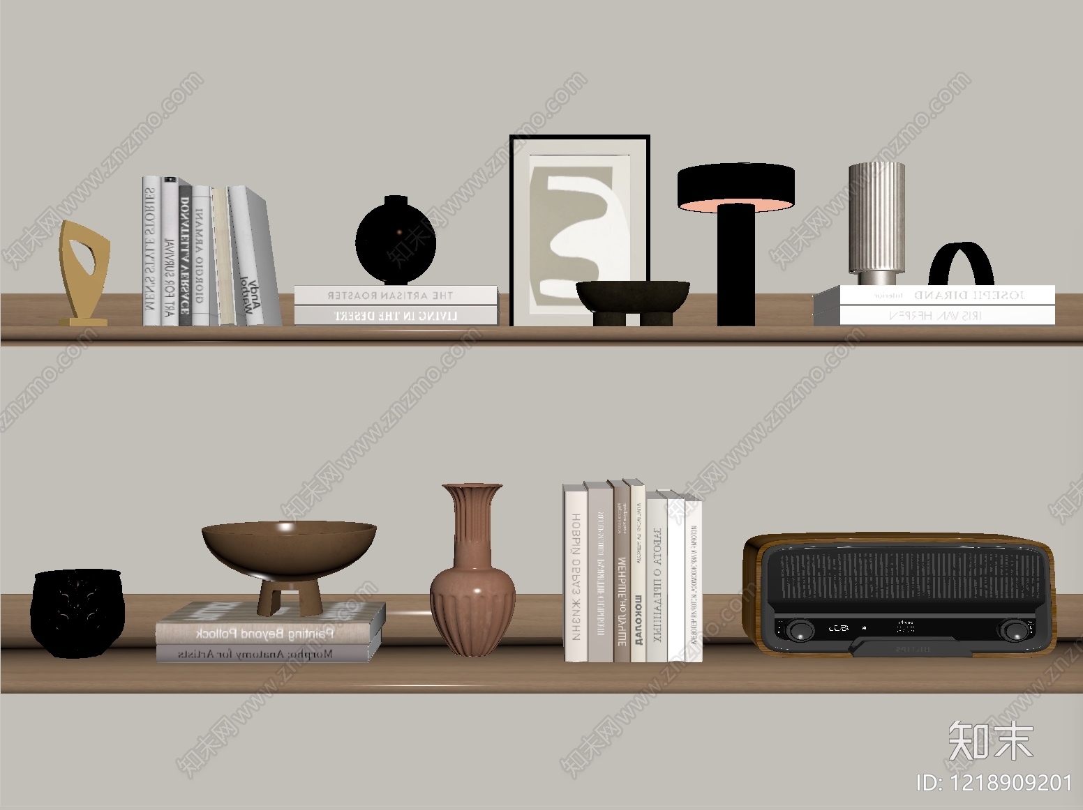 中古风摆件组合SU模型下载【ID:1218909201】