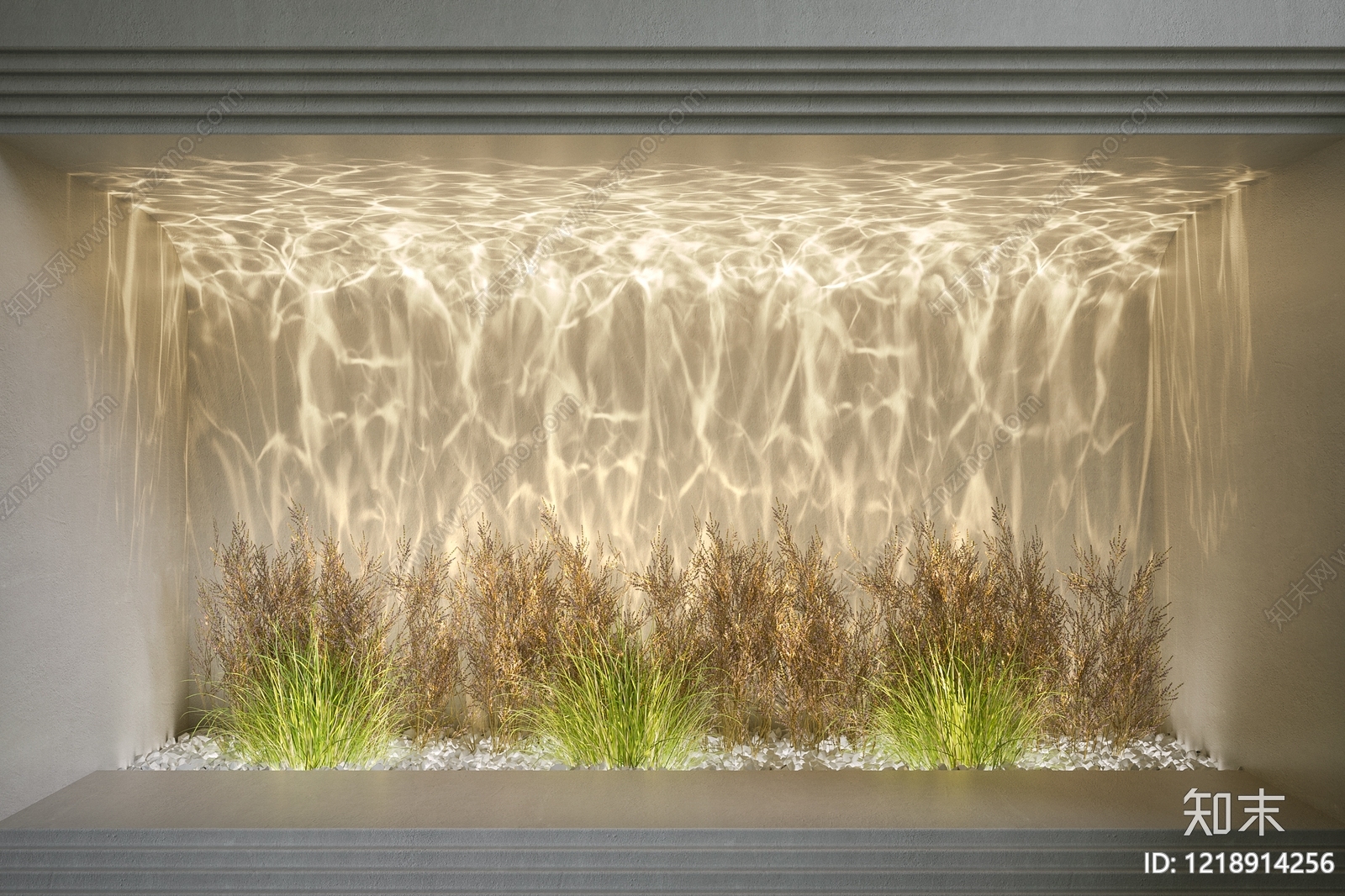 侘寂水景灯3D模型下载【ID:1218914256】