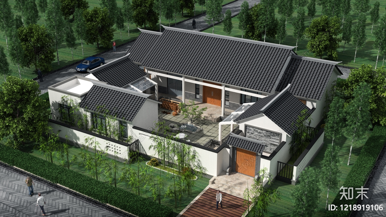 别墅建筑cad施工图下载【ID:1218919106】