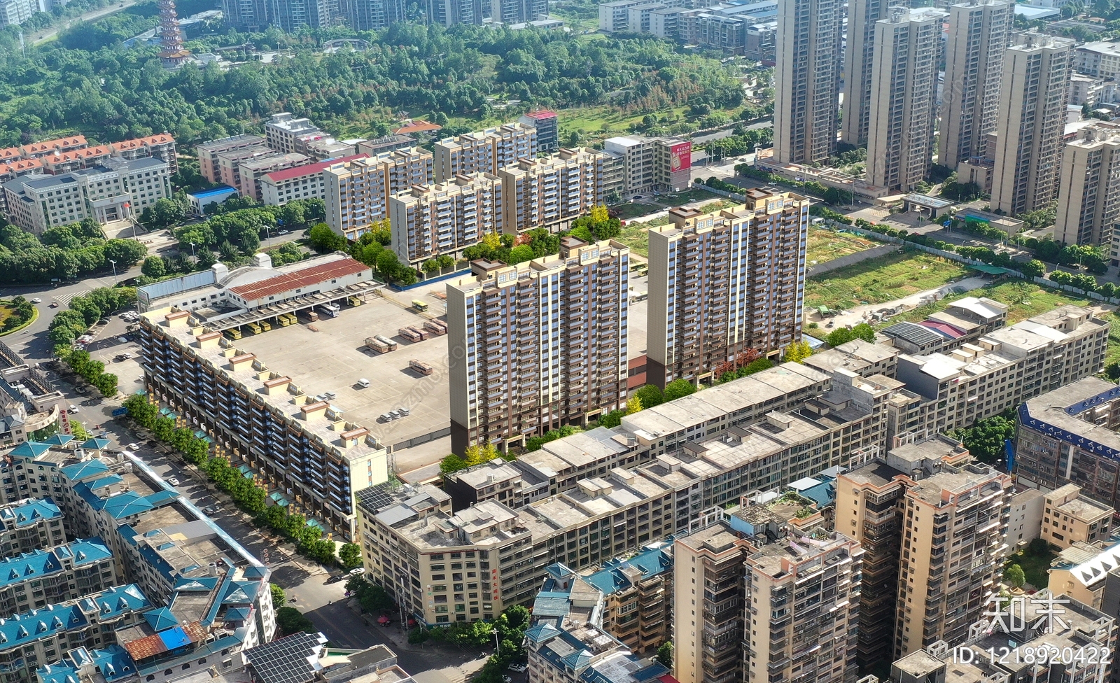 现代主义鸟瞰规划3D模型下载【ID:1218920422】