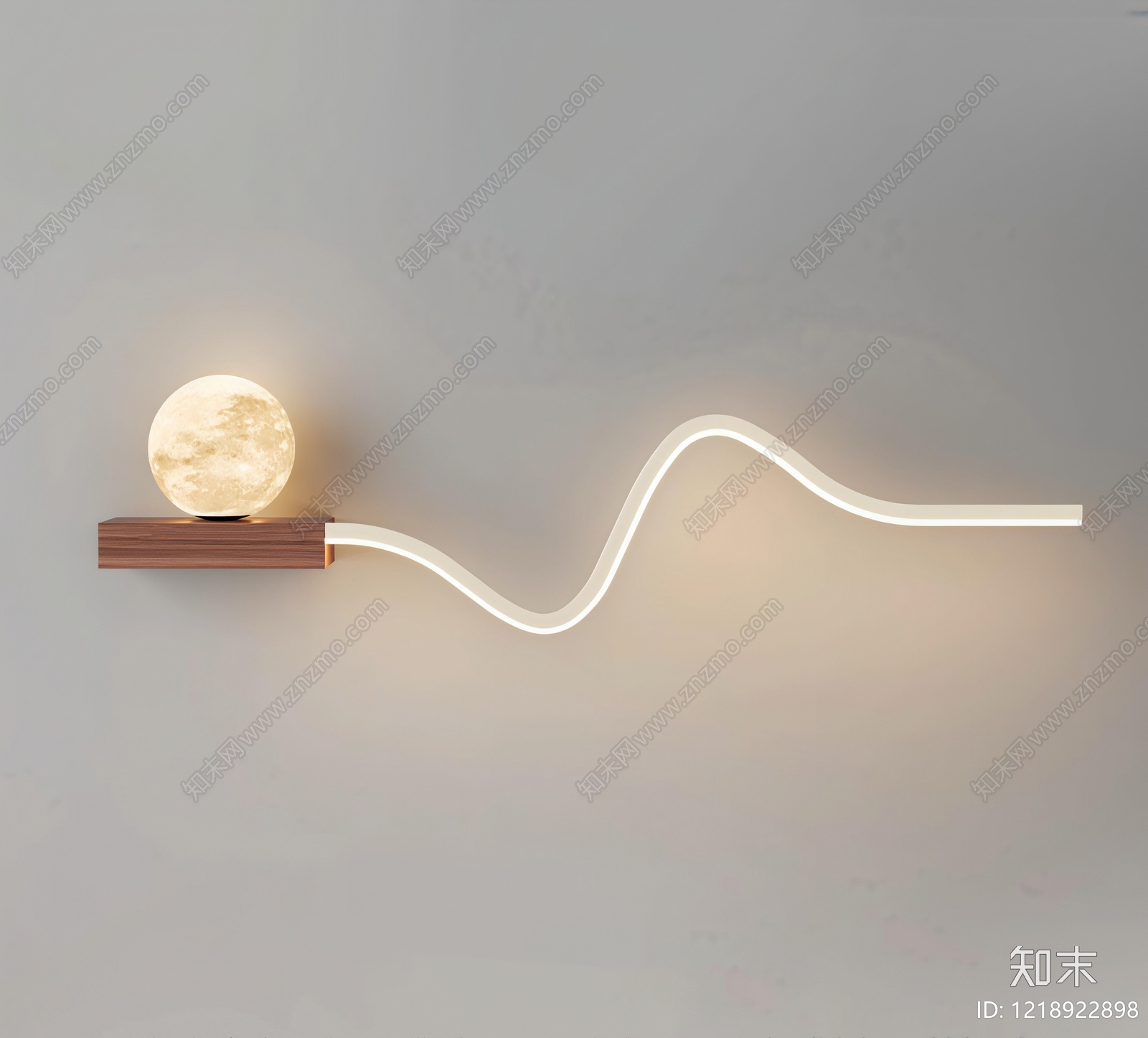 极简壁灯SU模型下载【ID:1218922898】