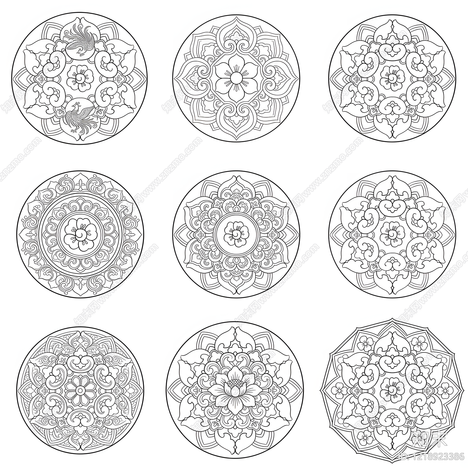 地面拼花CAD图纸