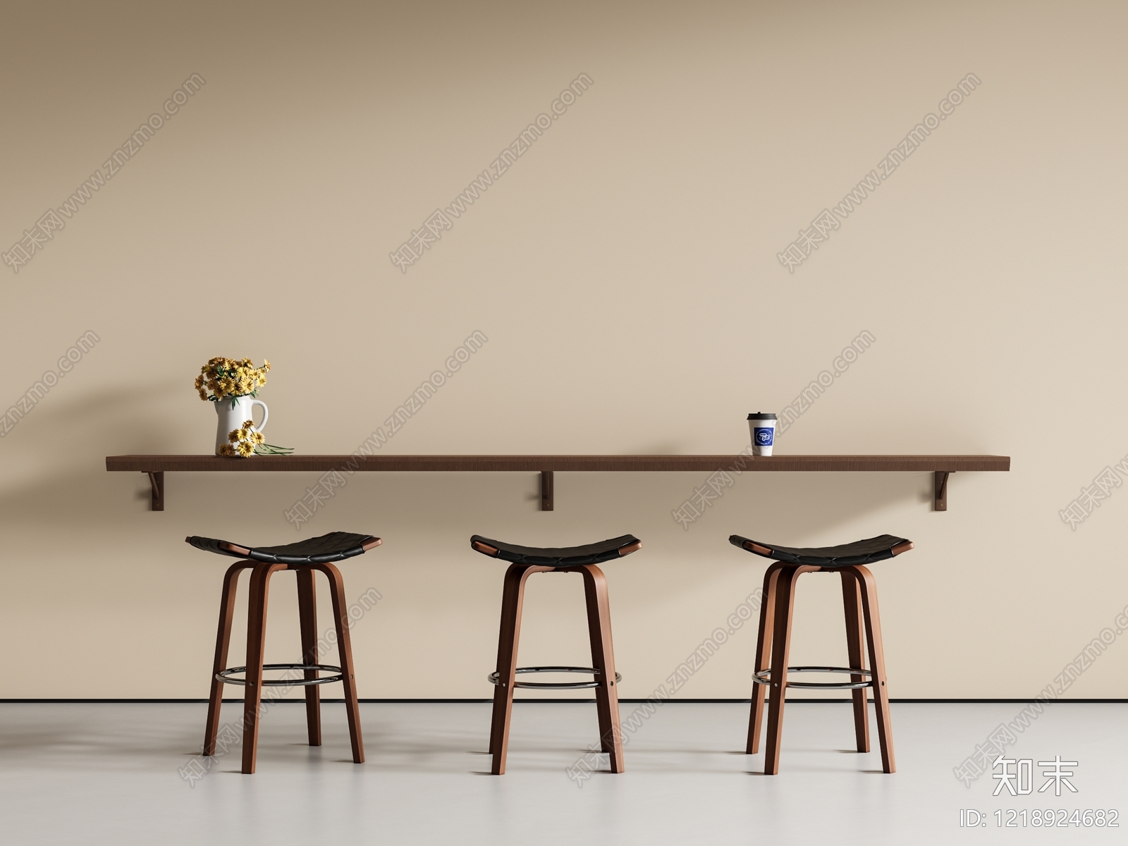 北欧吧台3D模型下载【ID:1218924682】