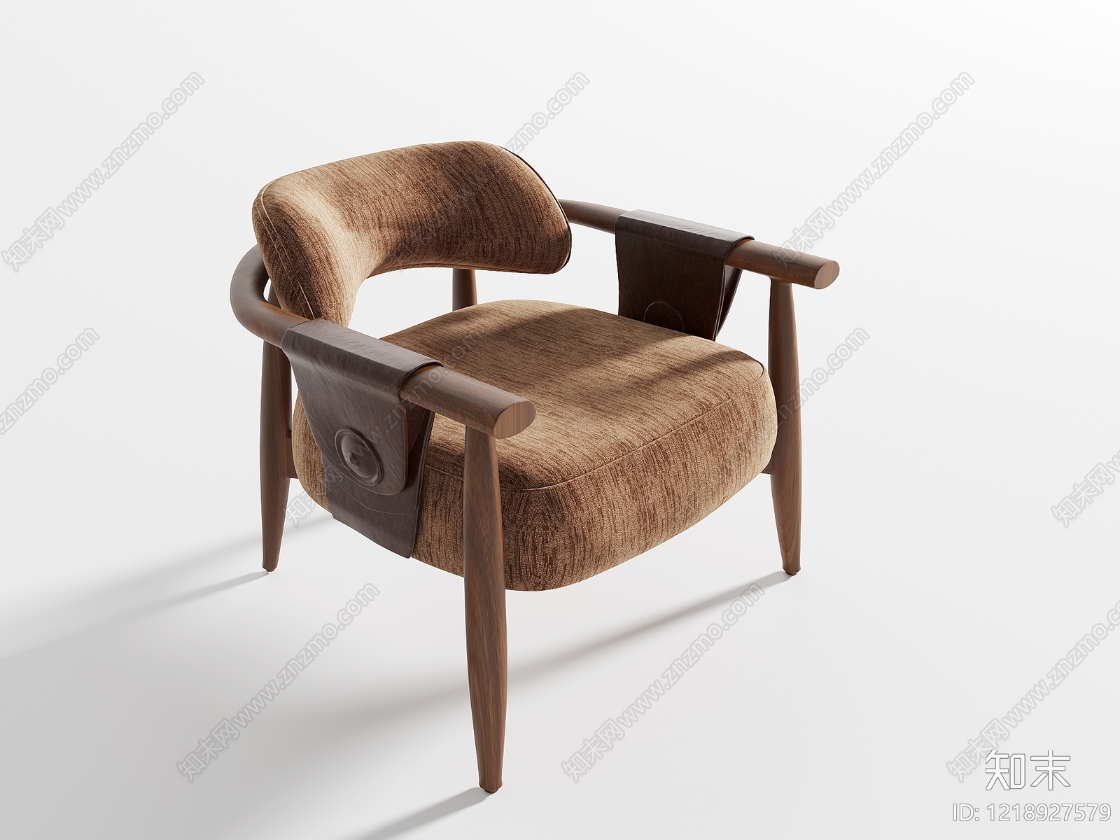 中古风休闲椅3D模型下载【ID:1218927579】