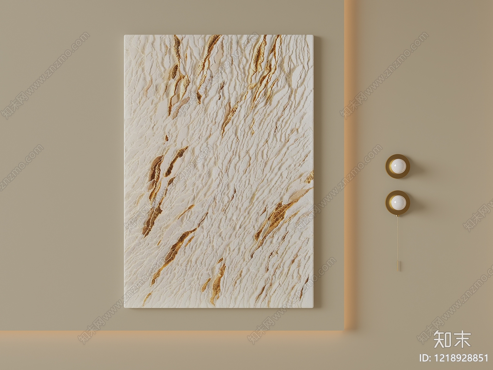 奶油风抽象挂画3D模型下载【ID:1218928851】