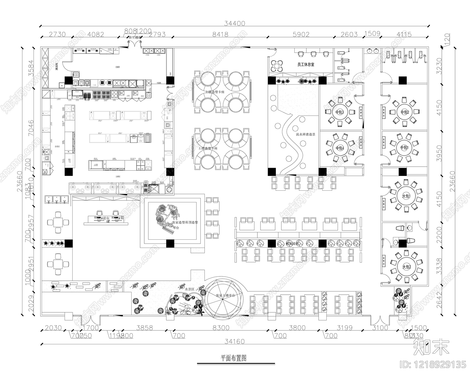 其他餐饮空间cad施工图下载【ID:1218929135】