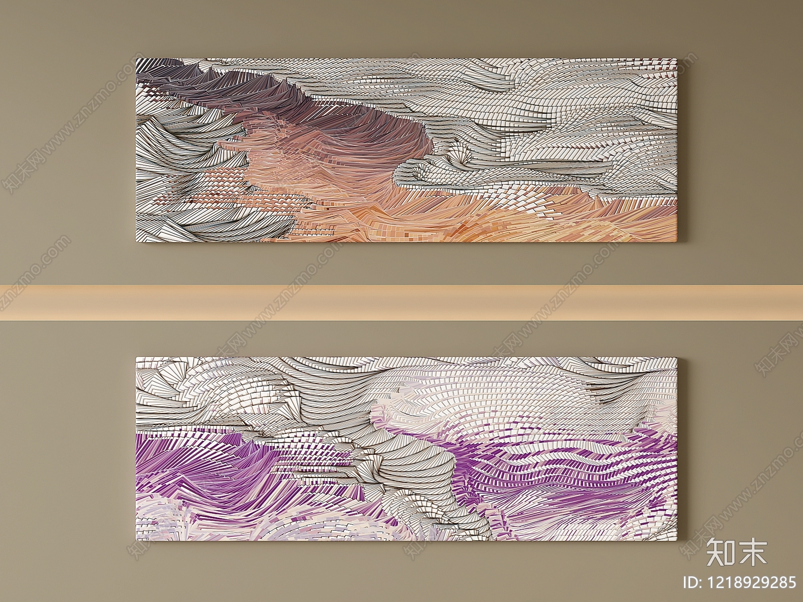 null抽象挂画3D模型下载【ID:1218929285】