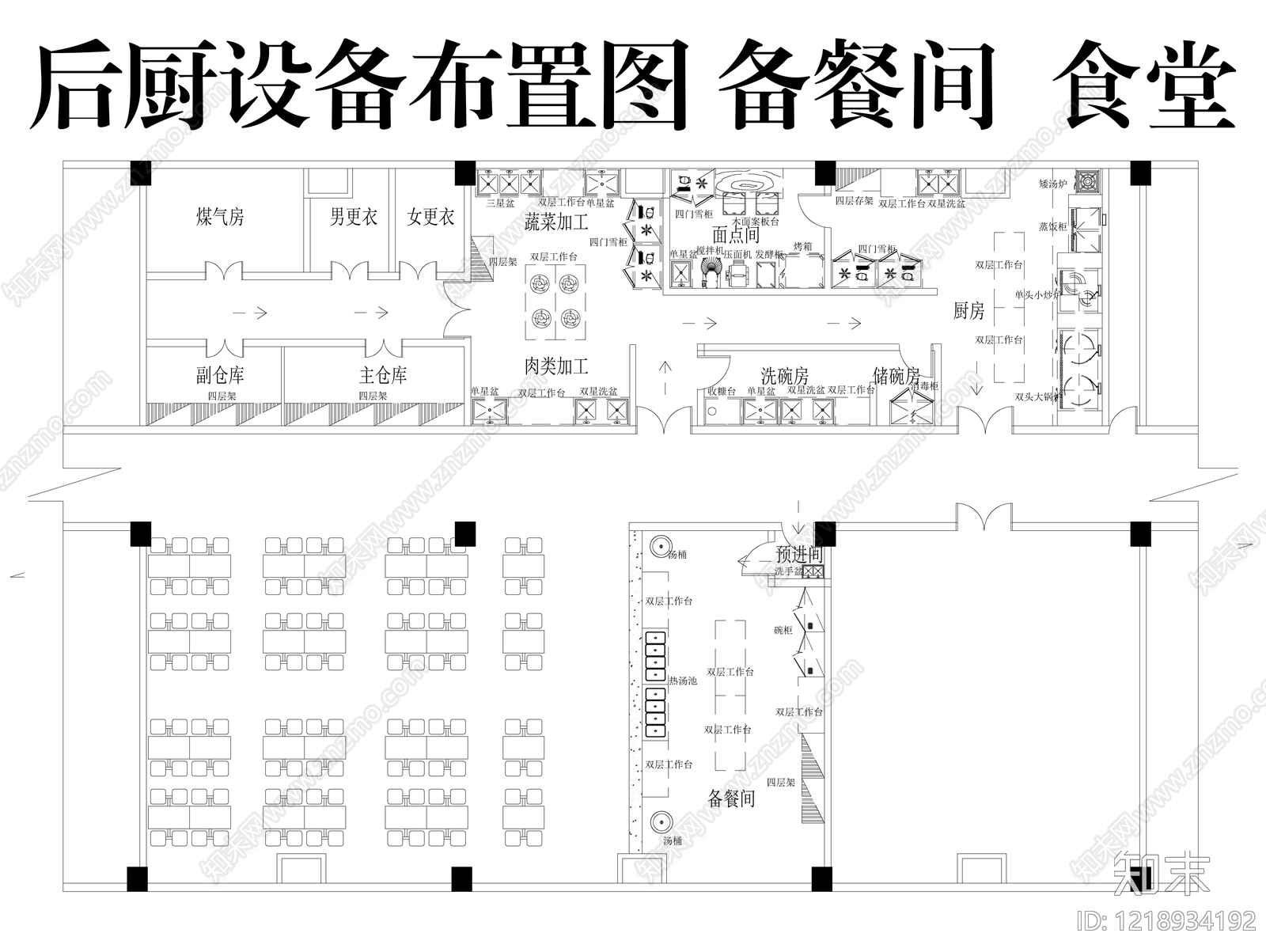 后厨CAD图纸
