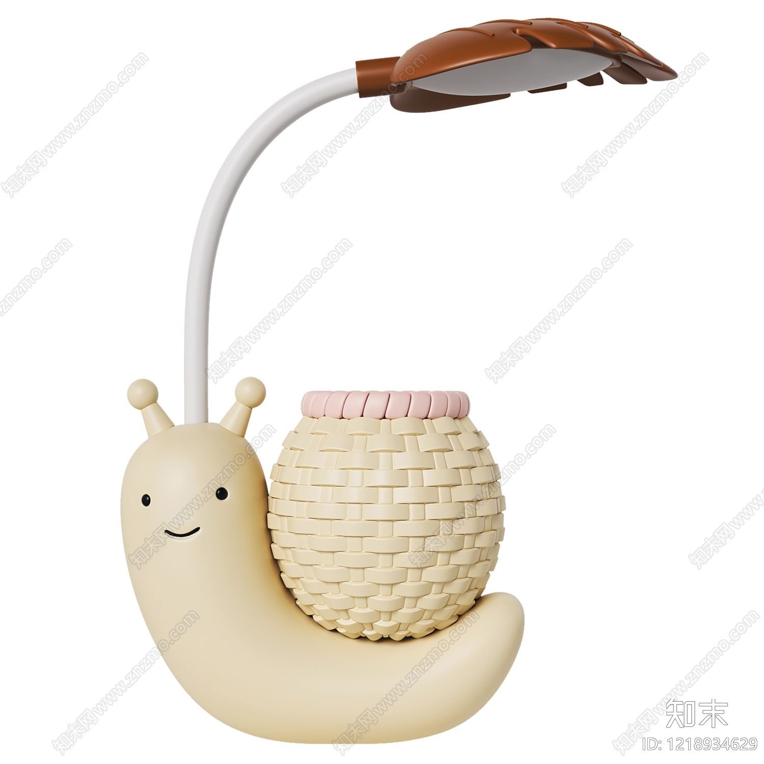奶油风台灯3D模型下载【ID:1218934629】