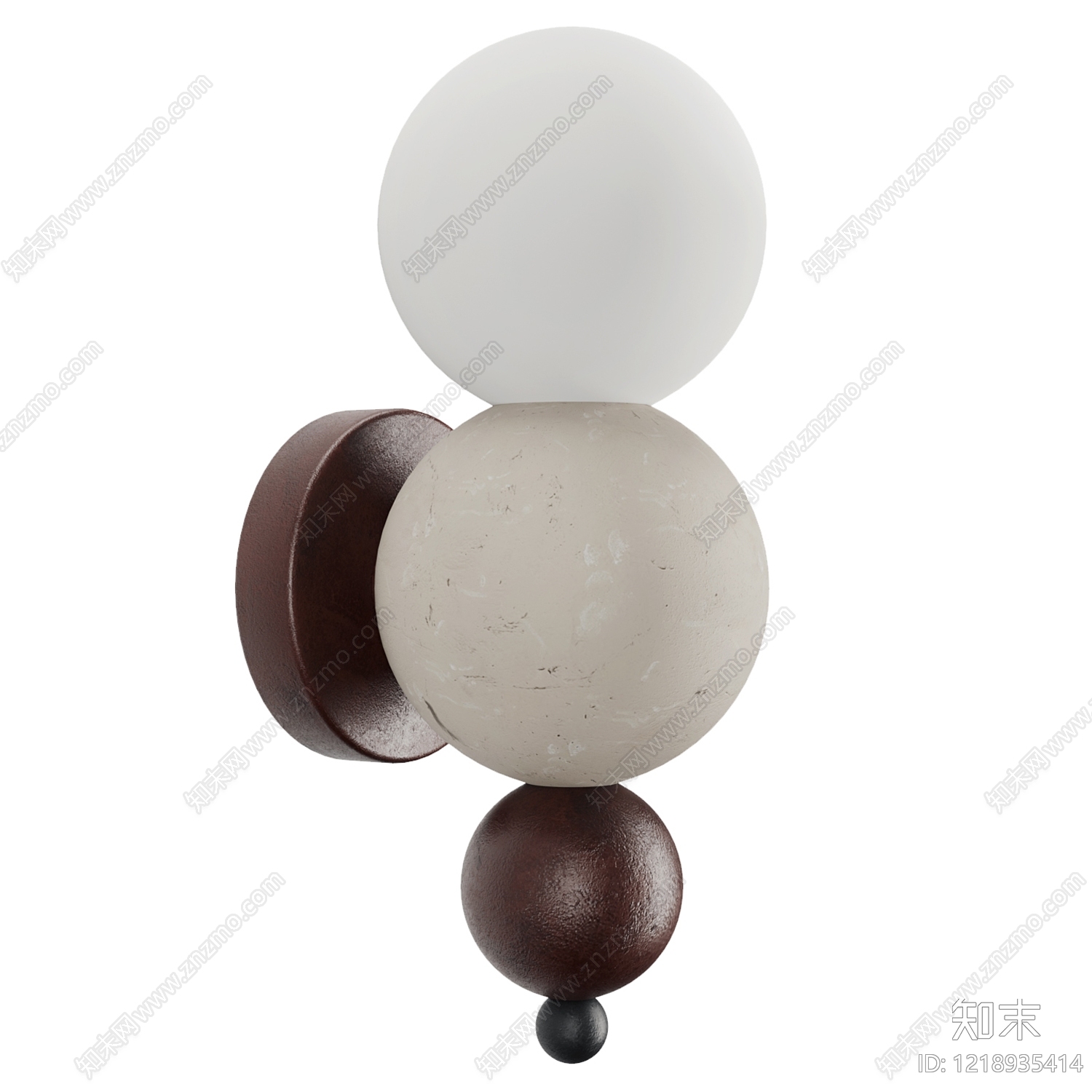 侘寂壁灯3D模型下载【ID:1218935414】
