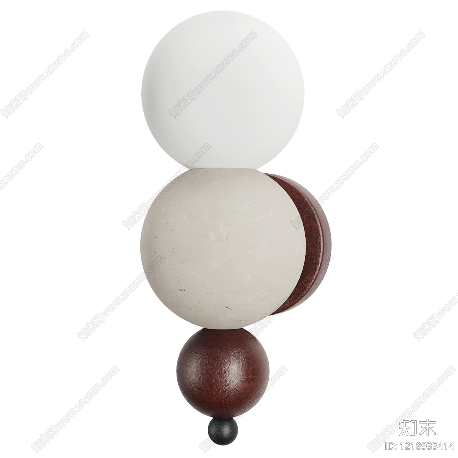 侘寂壁灯3D模型下载【ID:1218935414】