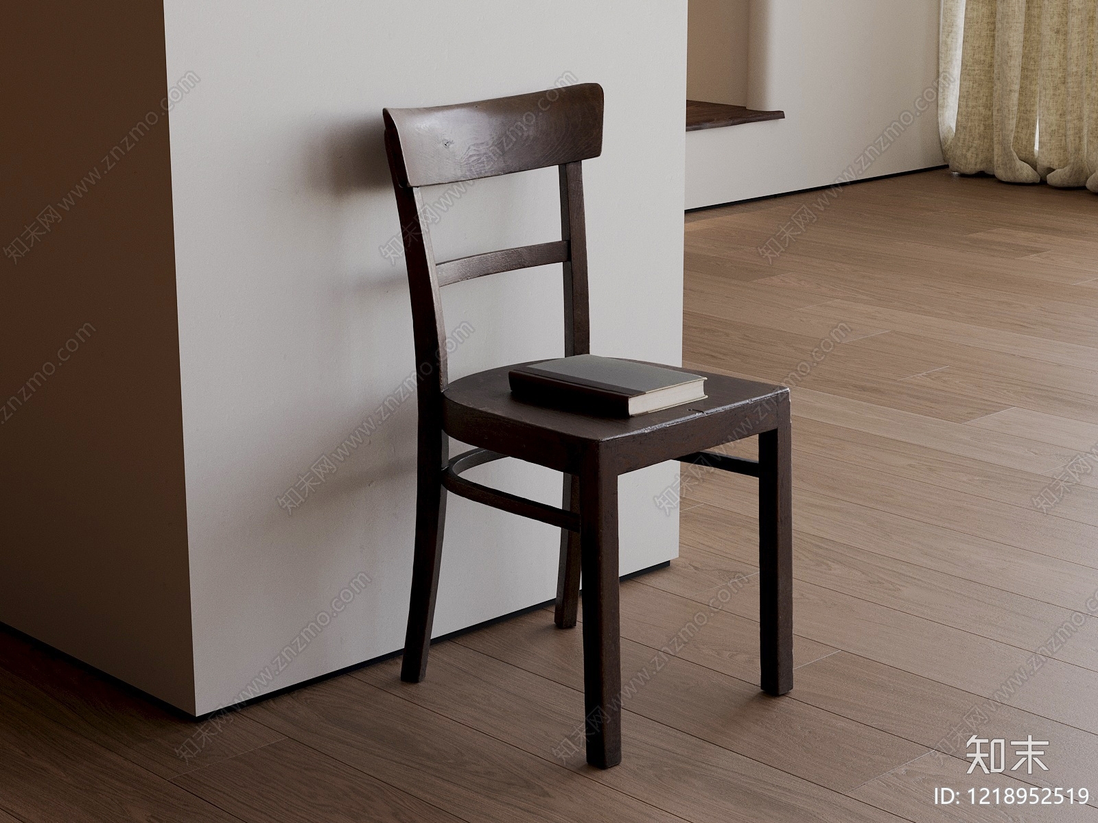 极简餐椅3D模型下载【ID:1218952519】