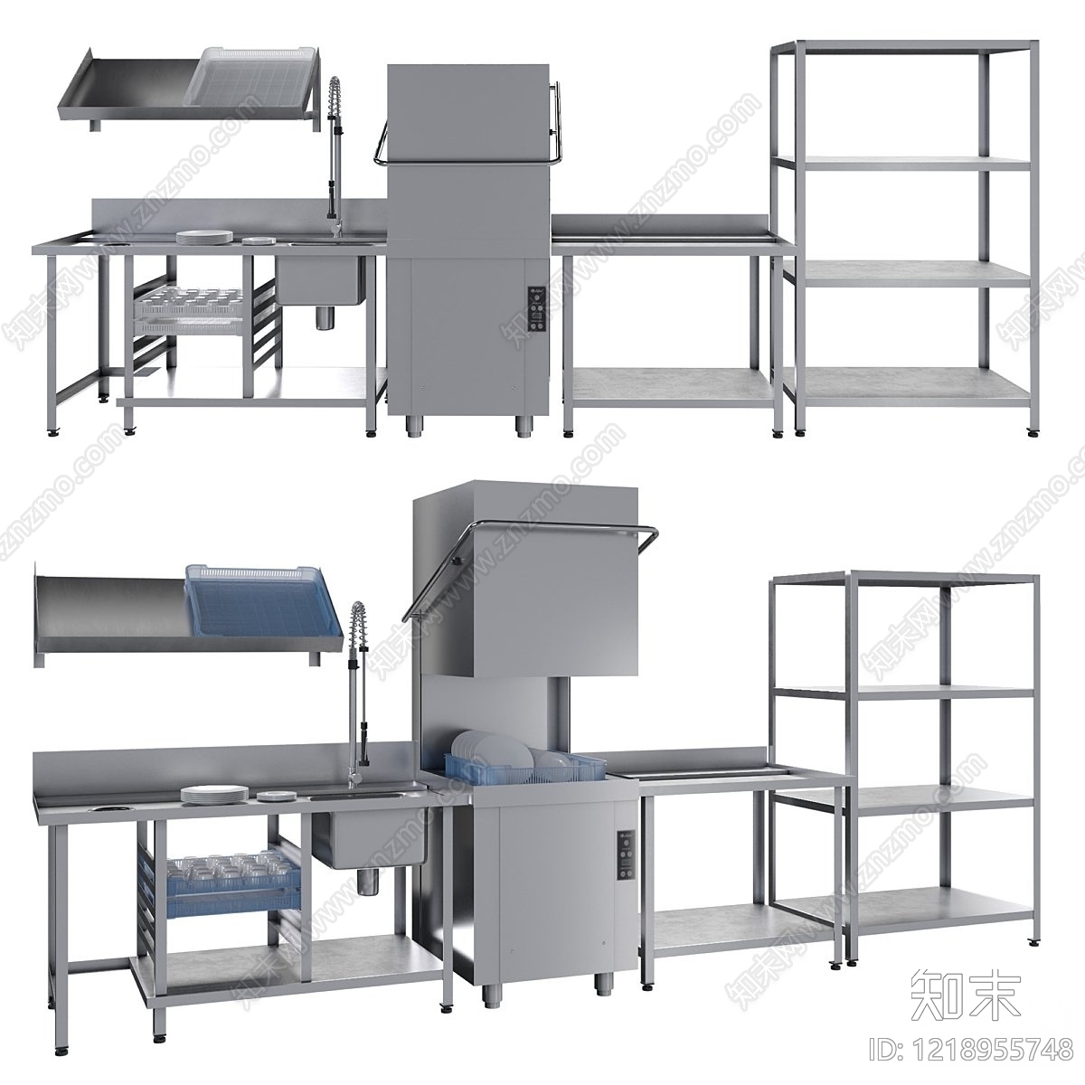 极简主义厨房用品3D模型下载【ID:1218955748】